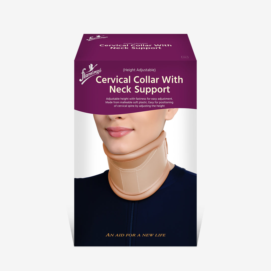 Cervical collar with neck support (Height Adjustable)
