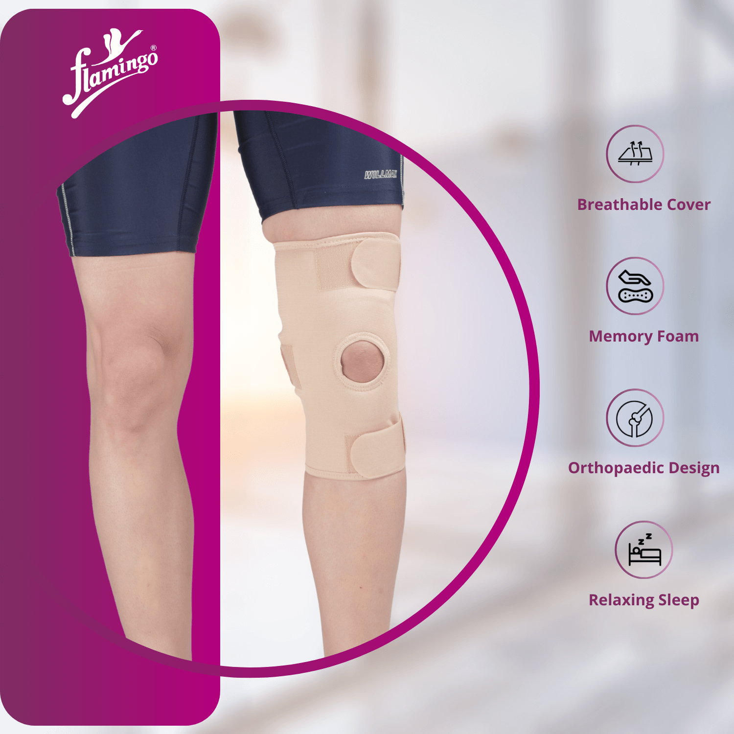 Flamingo Knee Stabilizer
Knee Pain Relief
Patella Stabilizer
Knee Support for Sprains
Adjustable Knee Stabilizer