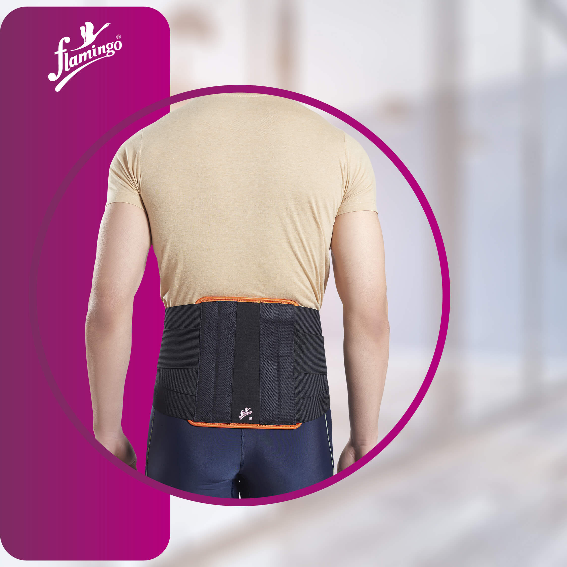Flamingo Contoured L.S. Belt
Lumbar Support Belt
Spondylolysis Support Belt
Low Back Pain Belt
Post-operative Back Support