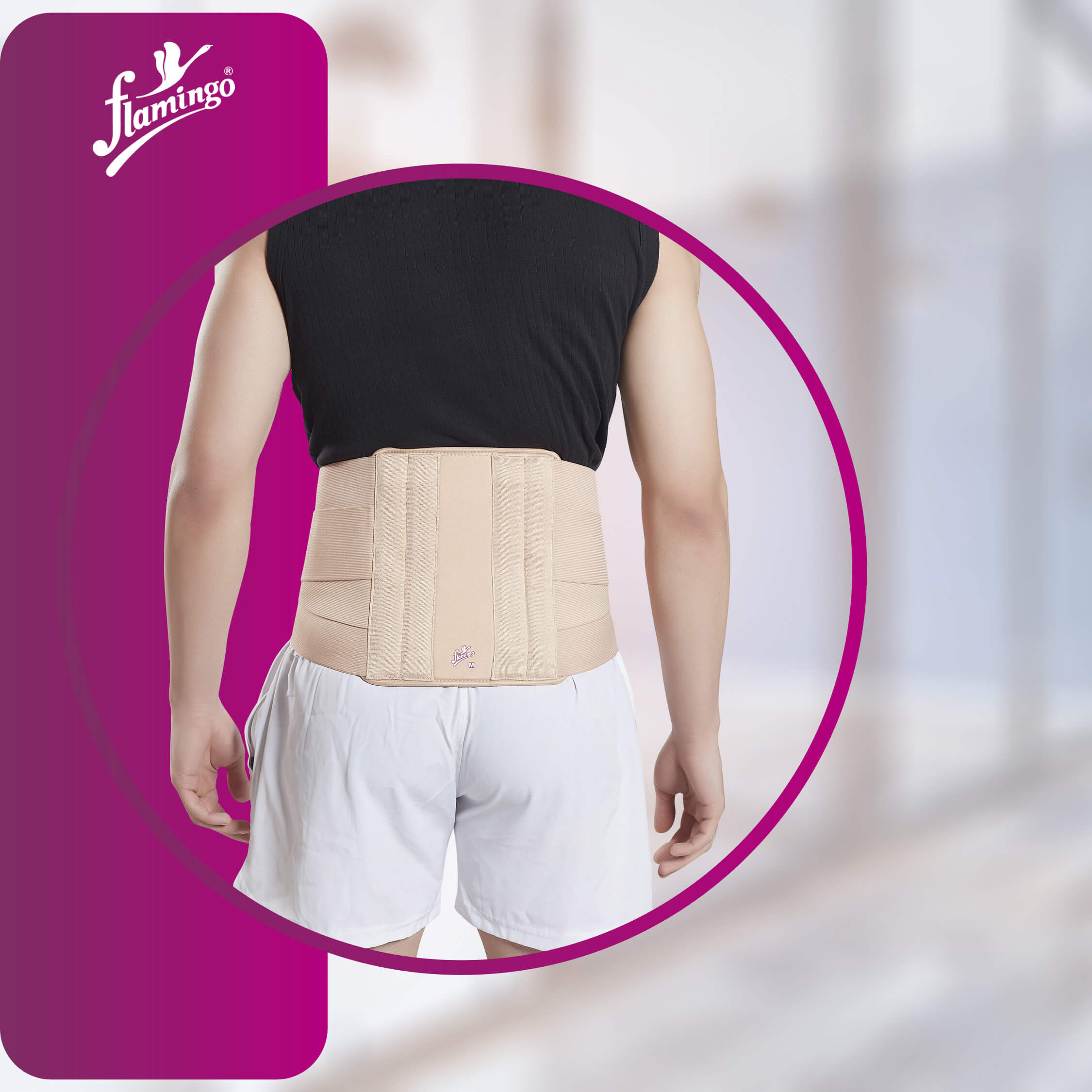 Flamingo Contoured L.S. Support
Lumbar Support Brace
Low Back Pain Support
Spondylolysis Support Belt
Post-operative Back Brace
