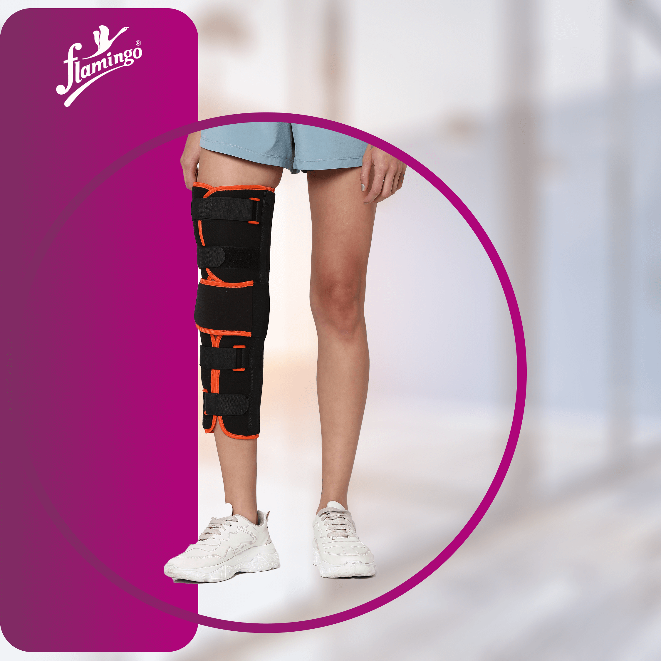 Flamingo Knee Brace Long
Knee Support for Post-Surgery
Tendon Injury Knee Brace
Adjustable Knee Immobilizer
Knee Recovery Brace