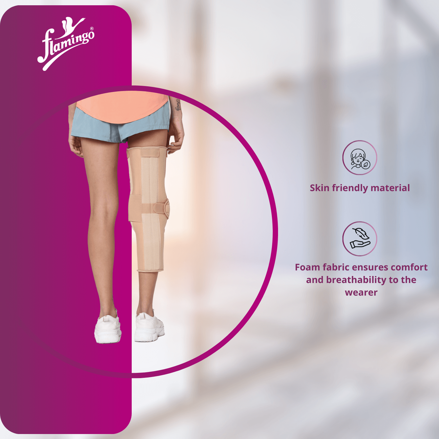 Flamingo Knee Brace Long
Knee Support for Post-Surgery
Tendon Injury Knee Brace
Adjustable Knee Immobilizer
Knee Recovery Brace