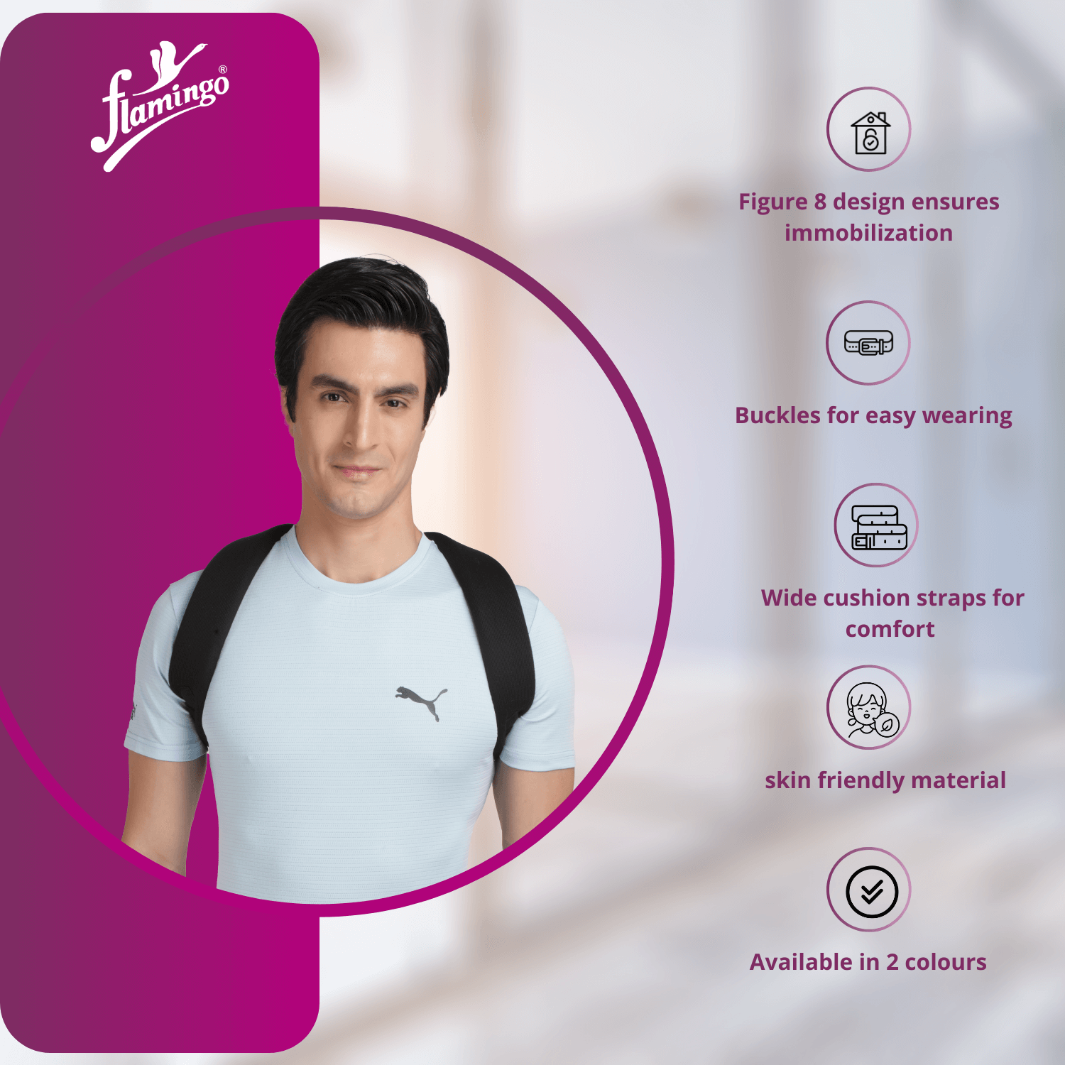 Flamingo Clavicle Brace
Clavicle Fracture Support
Shoulder Support Brace
Comfortable Clavicle Immobilizer
Adjustable Clavicle Brace