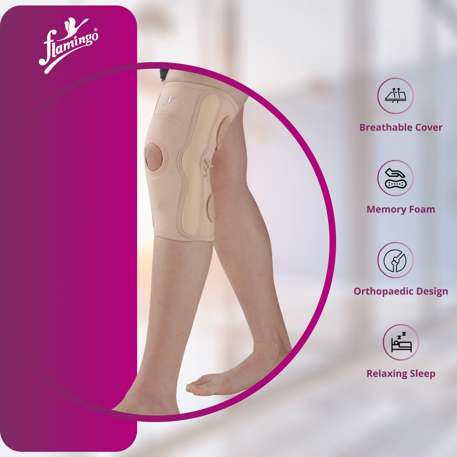 Flamingo Elastic Knee Support
Knee Injury Support
Knee Brace for Arthritis
Bi-Axle Knee Support
Open Patella Knee Brace