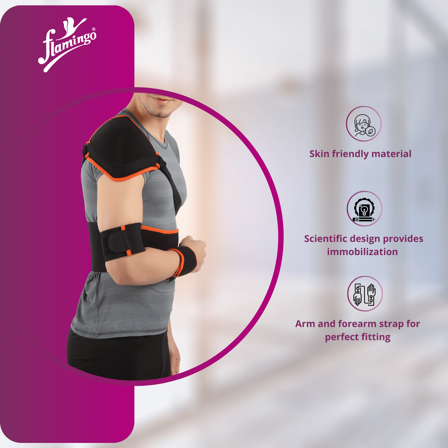Flamingo Elastic Shoulder Immobilizer
Shoulder Immobilizer for Dislocation
Post-Operative Shoulder Support
Shoulder Dislocation Brace
Shoulder Support for Recovery