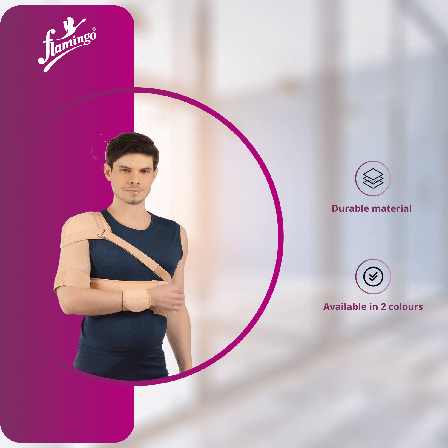 Flamingo Elastic Shoulder Immobilizer
Shoulder Immobilizer for Dislocation
Post-Operative Shoulder Support
Shoulder Dislocation Brace
Shoulder Support for Recovery