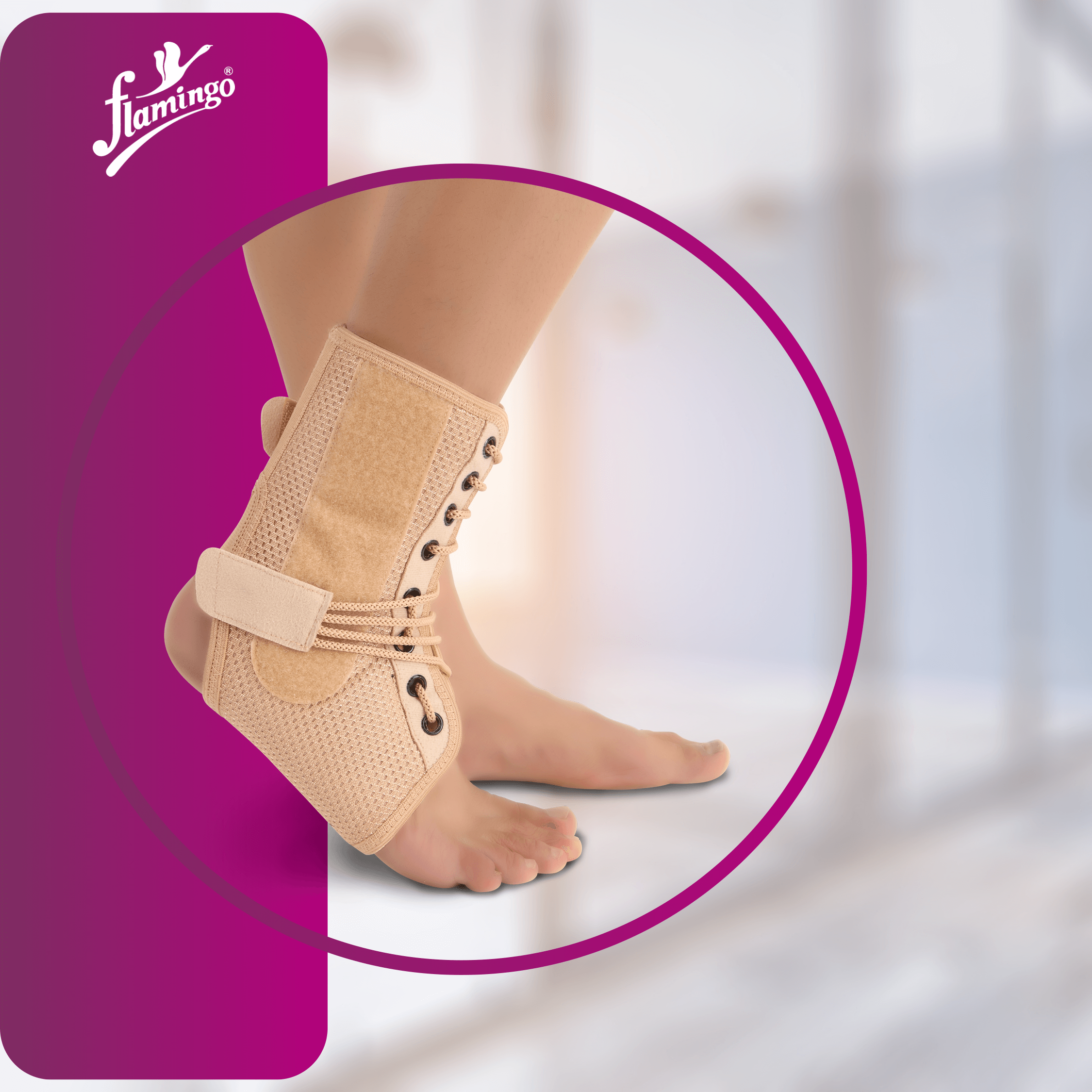 Flamingo Ankle Brace
Ankle Brace for Sprains
Ankle Support for Arthritis
Lace-Up Ankle Brace
Support for Chronic Ankle Instability