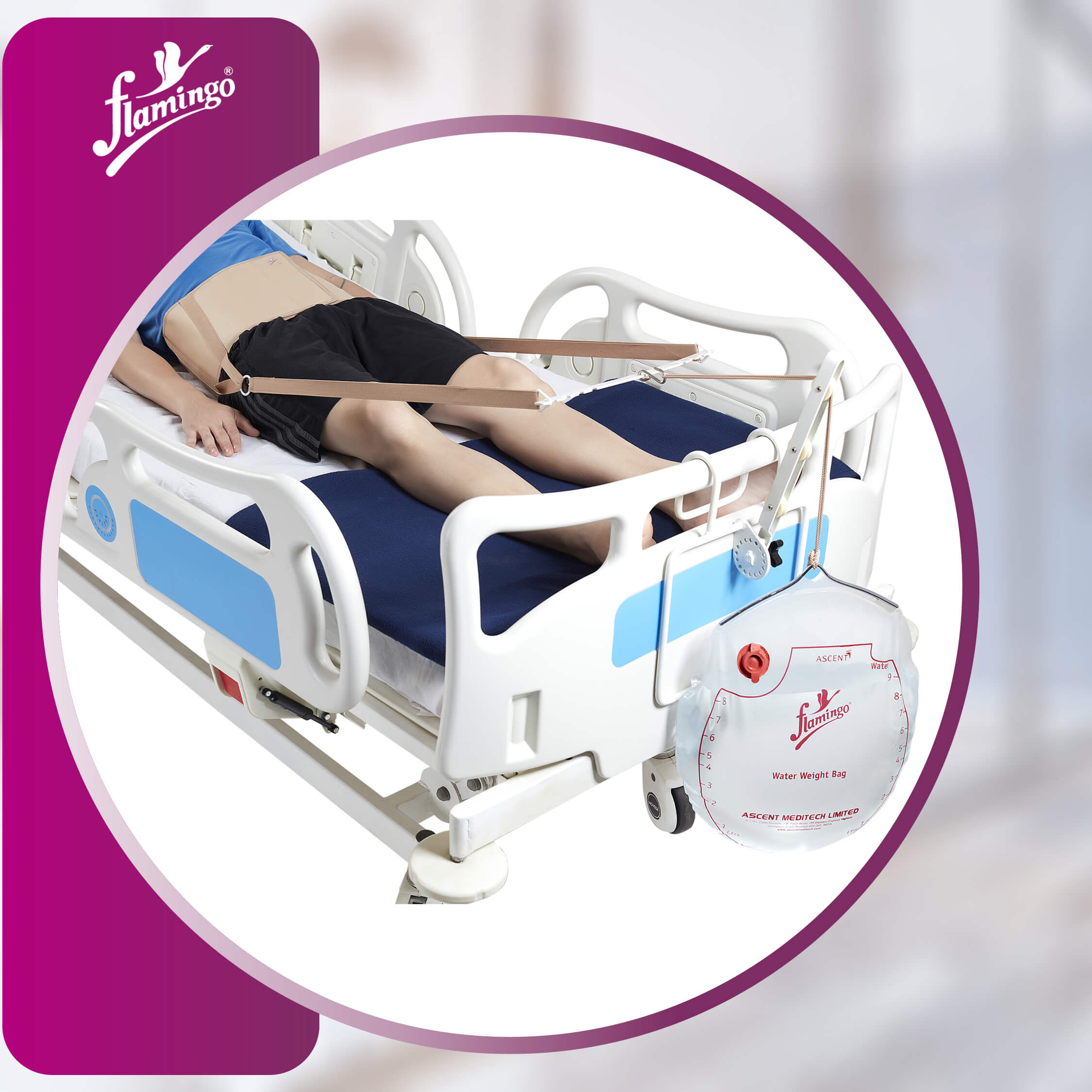 Flamingo Pelvic Traction Kit
Lumbar Traction Therapy Kit
Adjustable Traction Force
Pelvic Traction Equipment
Back Pain Relief Traction Kit