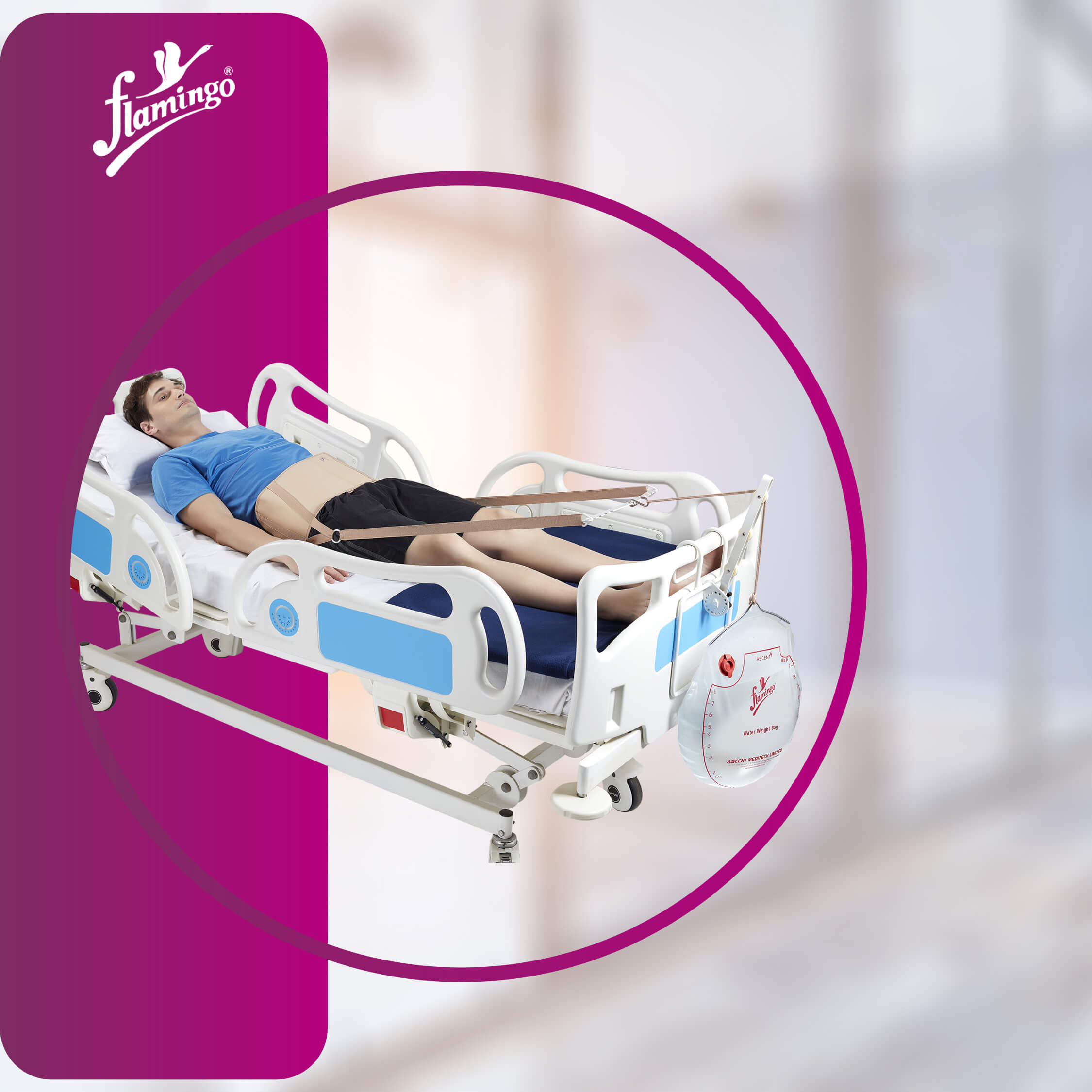 Flamingo Pelvic Traction Kit
Lumbar Traction Therapy Kit
Adjustable Traction Force
Pelvic Traction Equipment
Back Pain Relief Traction Kit