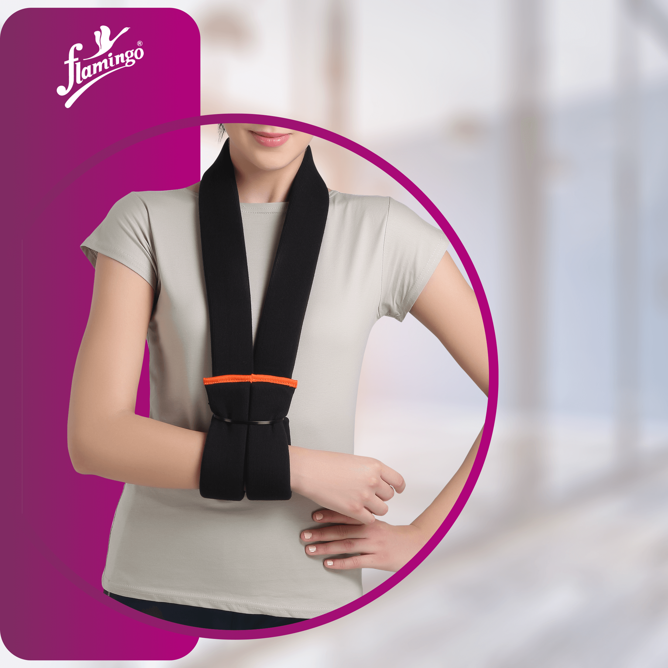 Flamingo Cuff and Collar Sling
Elbow Immobilizer
Arm Sling for Fractures
Comfortable Arm Support
Adjustable Arm Sling