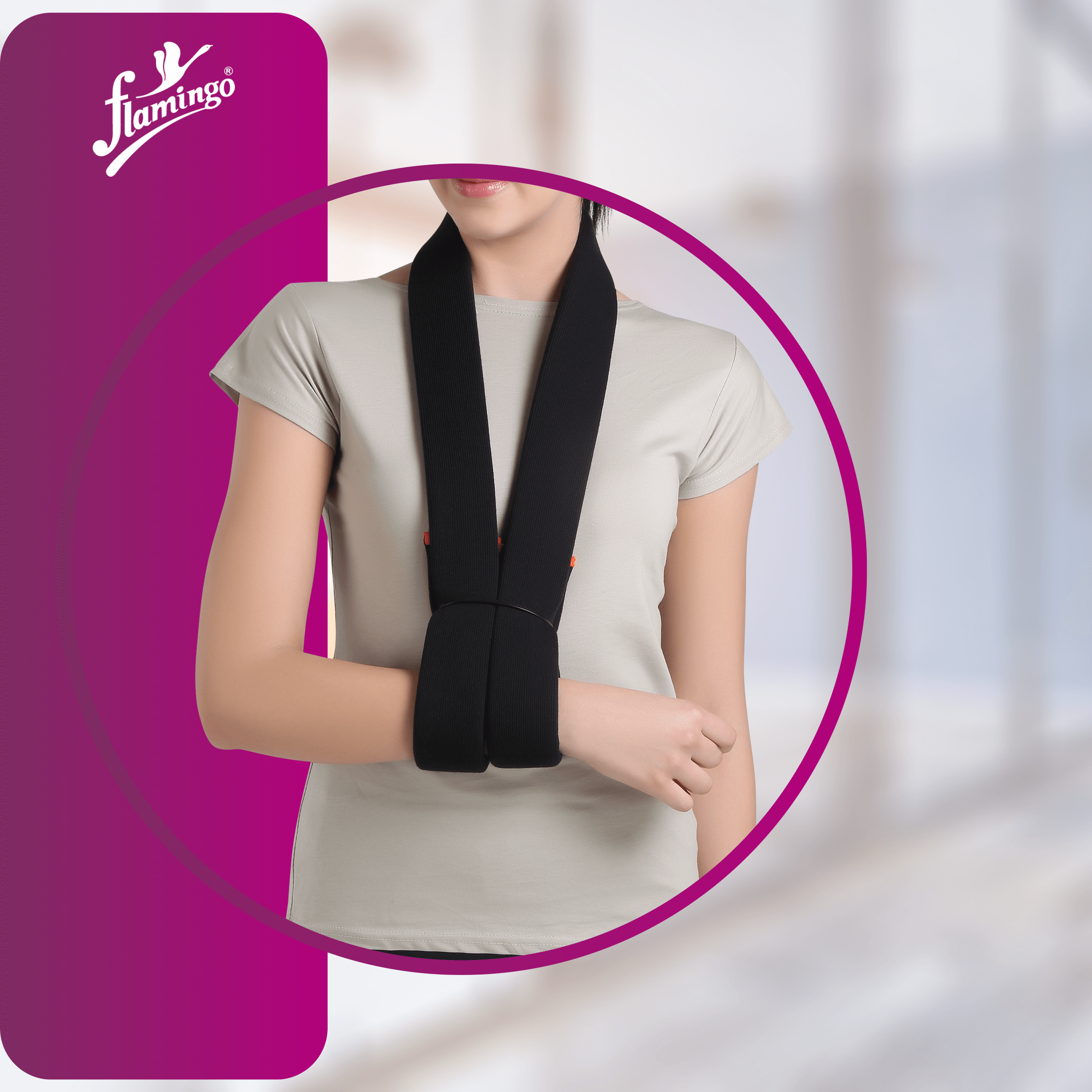 Flamingo Cuff and Collar Sling
Elbow Immobilizer
Arm Sling for Fractures
Comfortable Arm Support
Adjustable Arm Sling