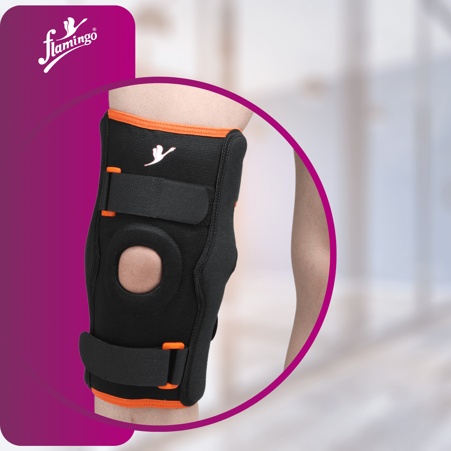 Flamingo Gel Bi-Axle Hinged Knee Brace
Knee Stability Brace
Post-Surgery Knee Support
Bi-Axle Knee Brace
Gel Patellar Ring Brace