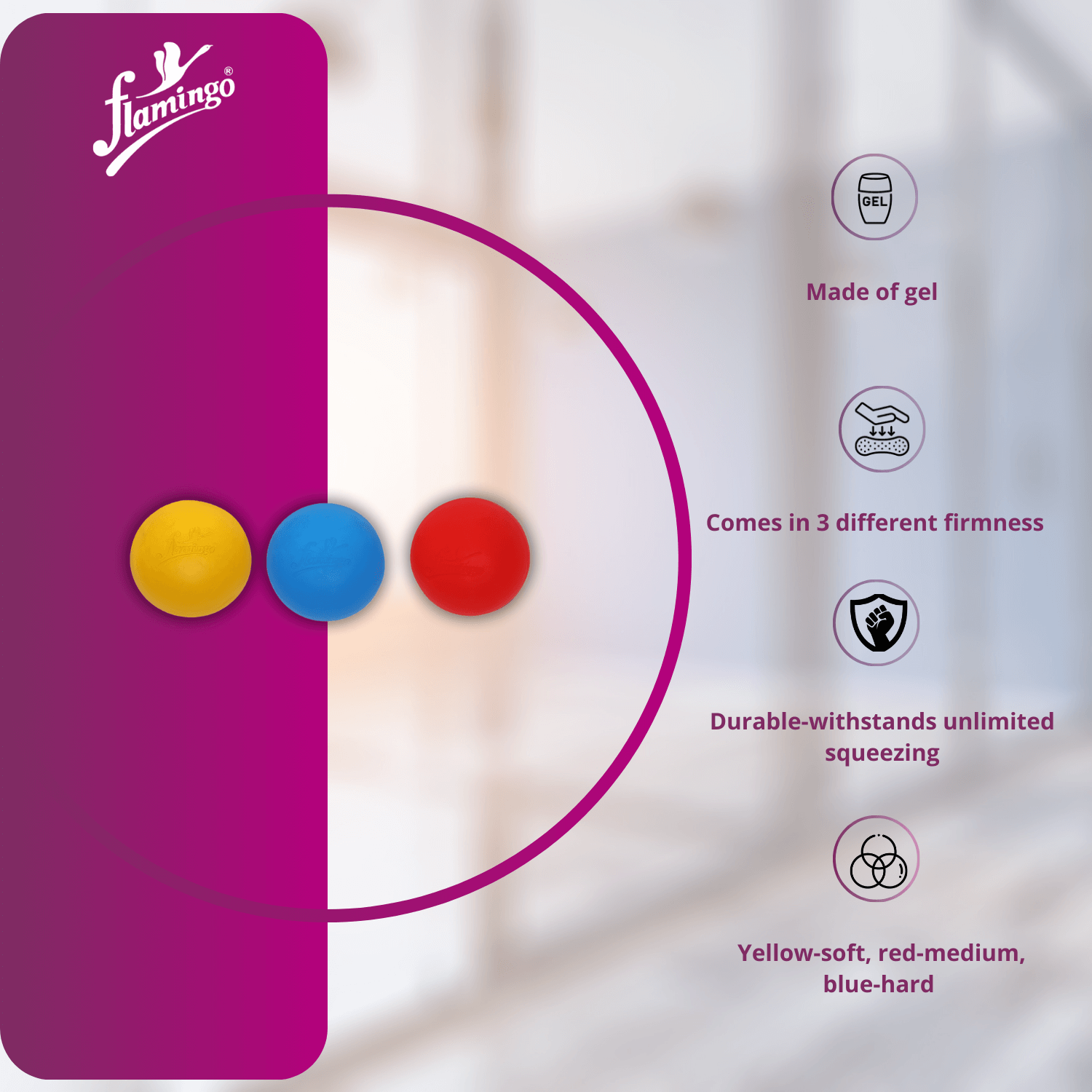 Hand exercise ball, grip strengthening ball, stress relief ball, rehabilitation ball, silicone stress ball, dexterity improvement, therapy gel ball