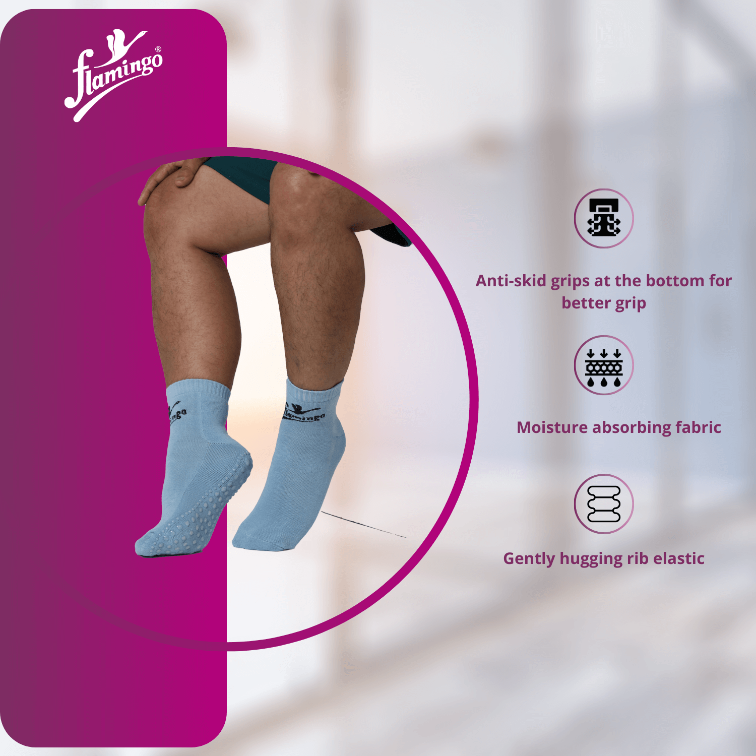 Flamingo Anti-Skid Socks
Anti-Skid Socks for Elderly
Socks for Arthritis
Pregnancy Support Socks
Comfortable Indoor Socks
Silicone Grip Socks