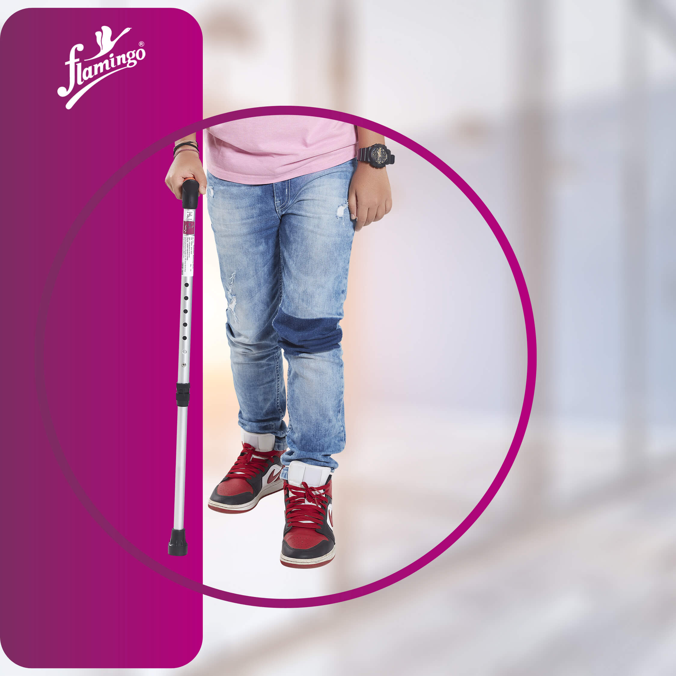 Pediatric walking stick
Walking stick for children
Kids mobility aid
Adjustable walking stick
Walking aid for kids
Rubber bottom pod walking stick
Ergonomic kids cane