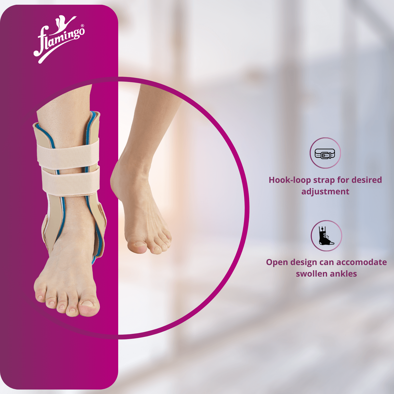 Flamingo Gel Stirrup Ankle Brace
Achilles Tendonitis Support
Gel Ankle Brace for Stability
Post-Surgery Ankle Brace
Chronic Ankle Instability Brace