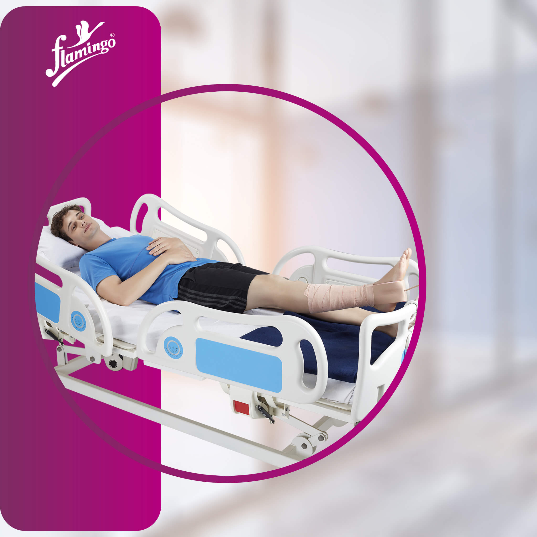 Flamingo Skin/Foot Traction, leg traction accessory, traction therapy, skin foot belt, joint pain relief.