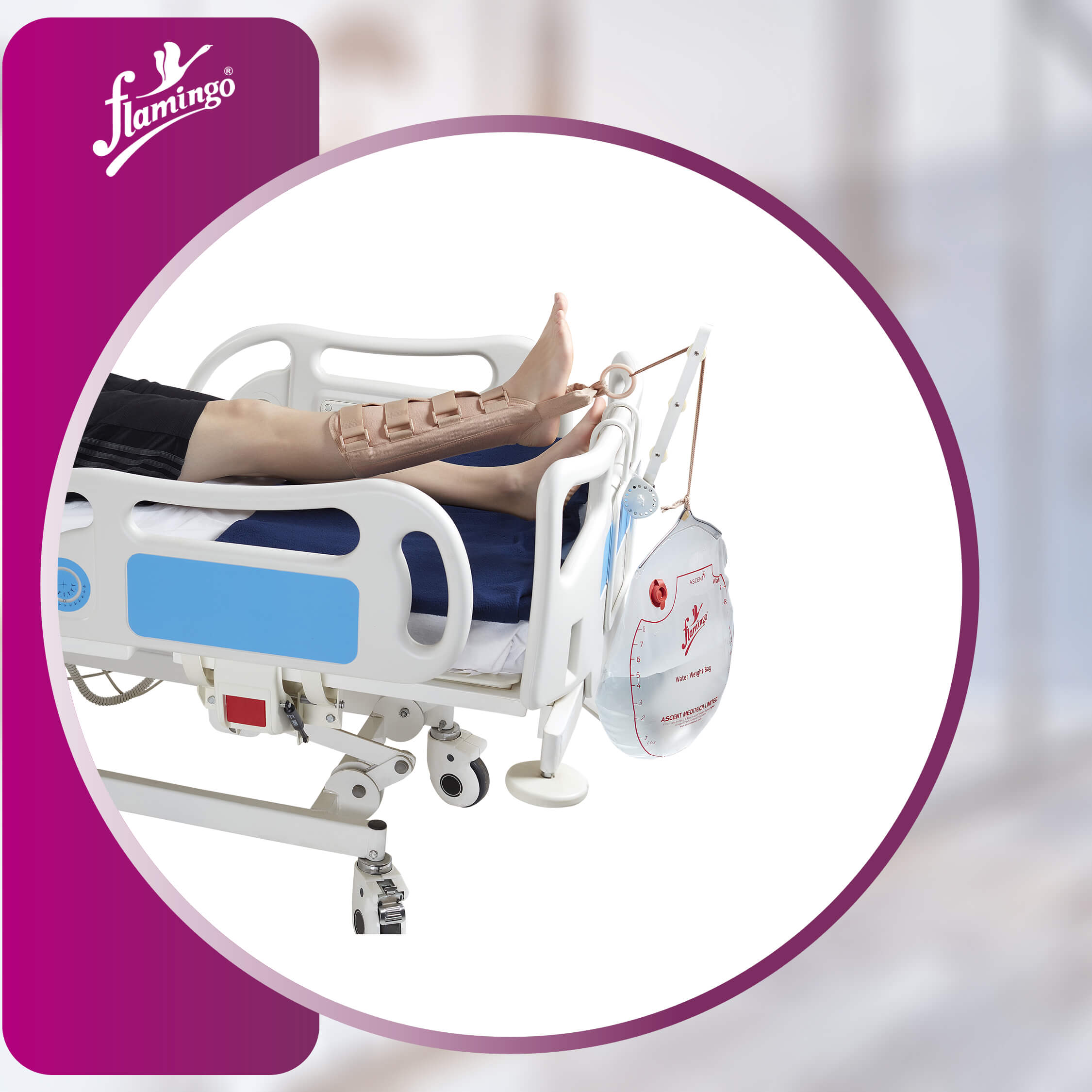 Flamingo Leg Traction Kit
Leg Traction Therapy Kit
Adjustable Traction Kit
Leg Therapy Components
Traction Force Adjustable Kit