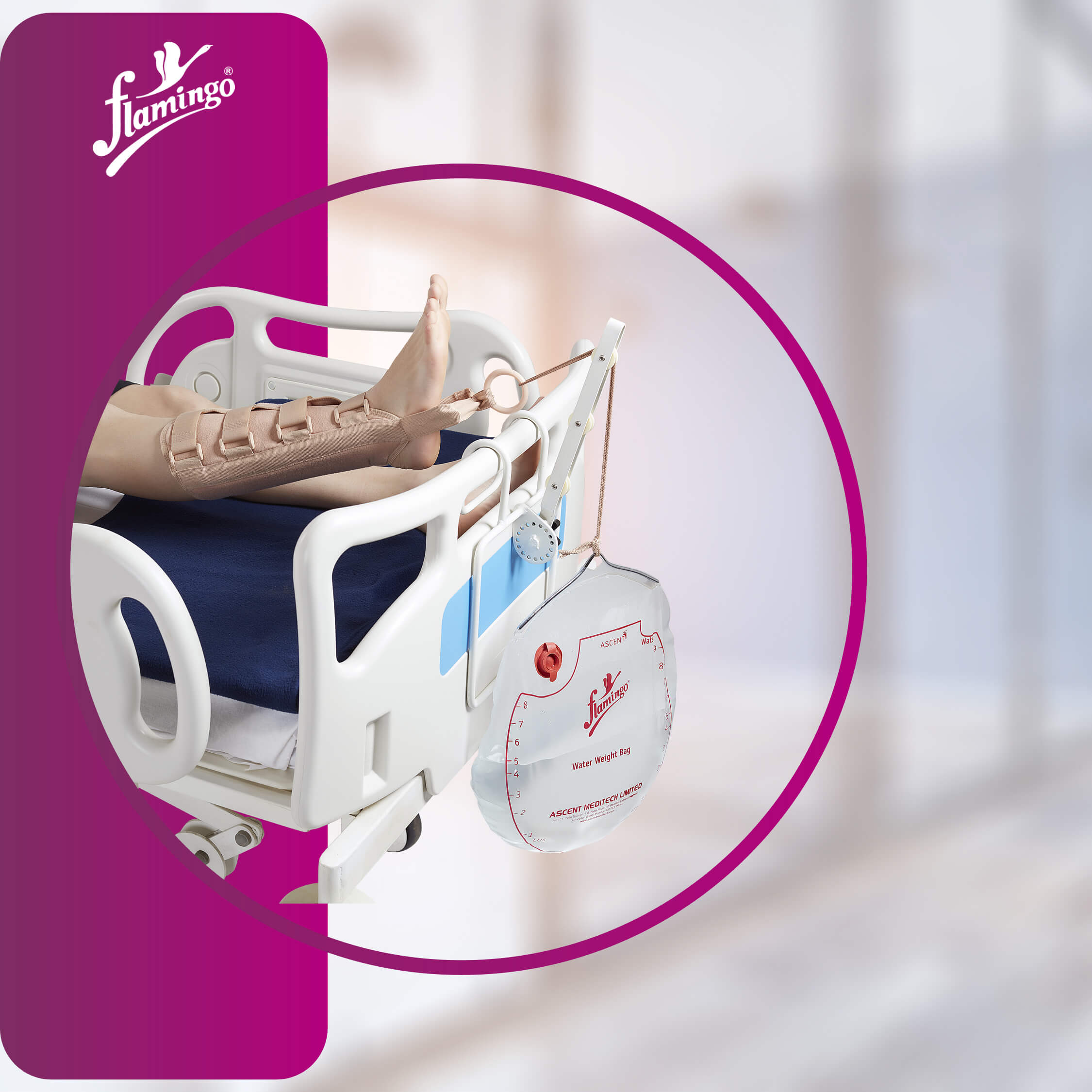 Flamingo Leg Traction Kit
Leg Traction Therapy Kit
Adjustable Traction Kit
Leg Therapy Components
Traction Force Adjustable Kit