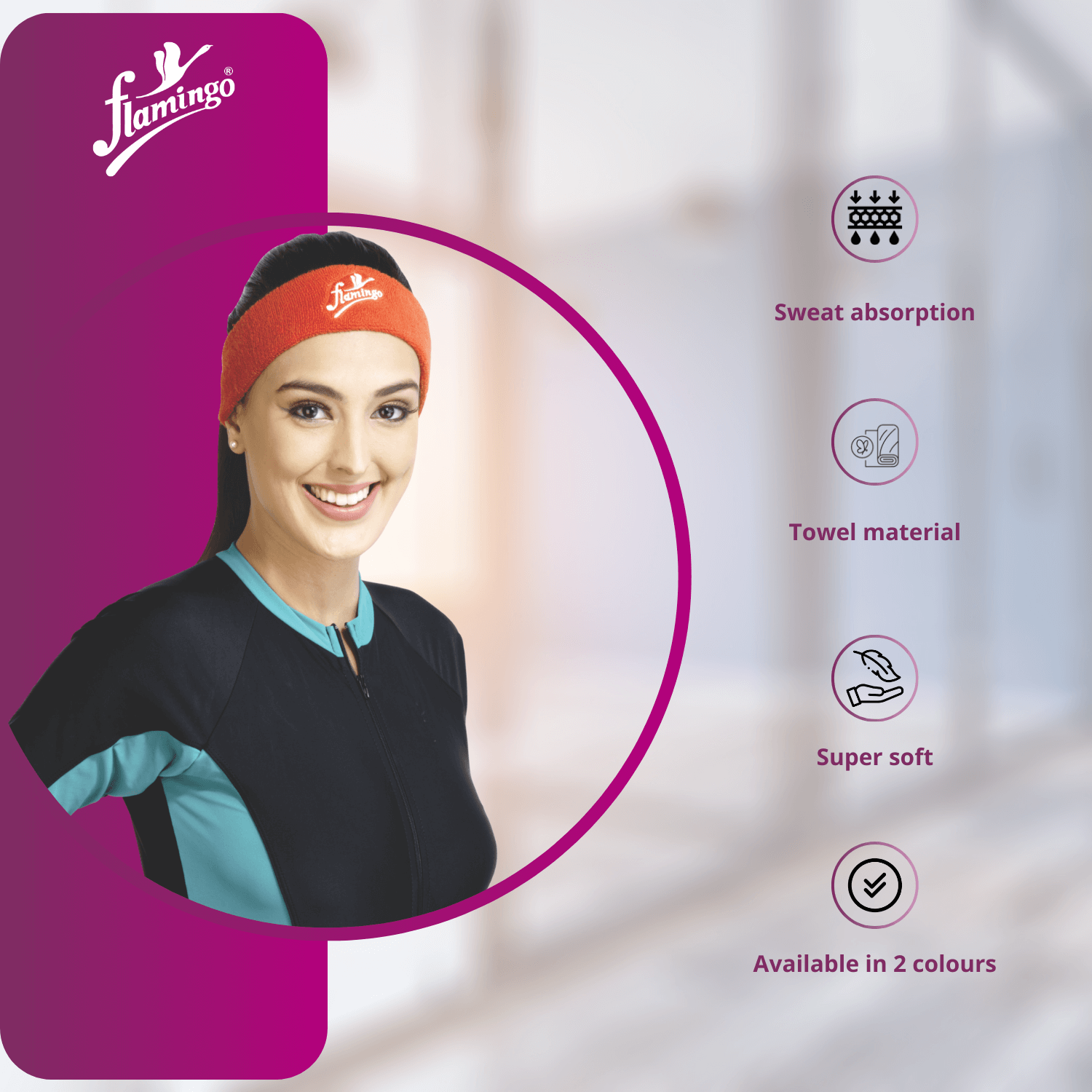 Sports head band, fitness head band, sweat-absorbing headband, athletic head band, towel material headband, comfortable sports band, breathable headband, sports accessories