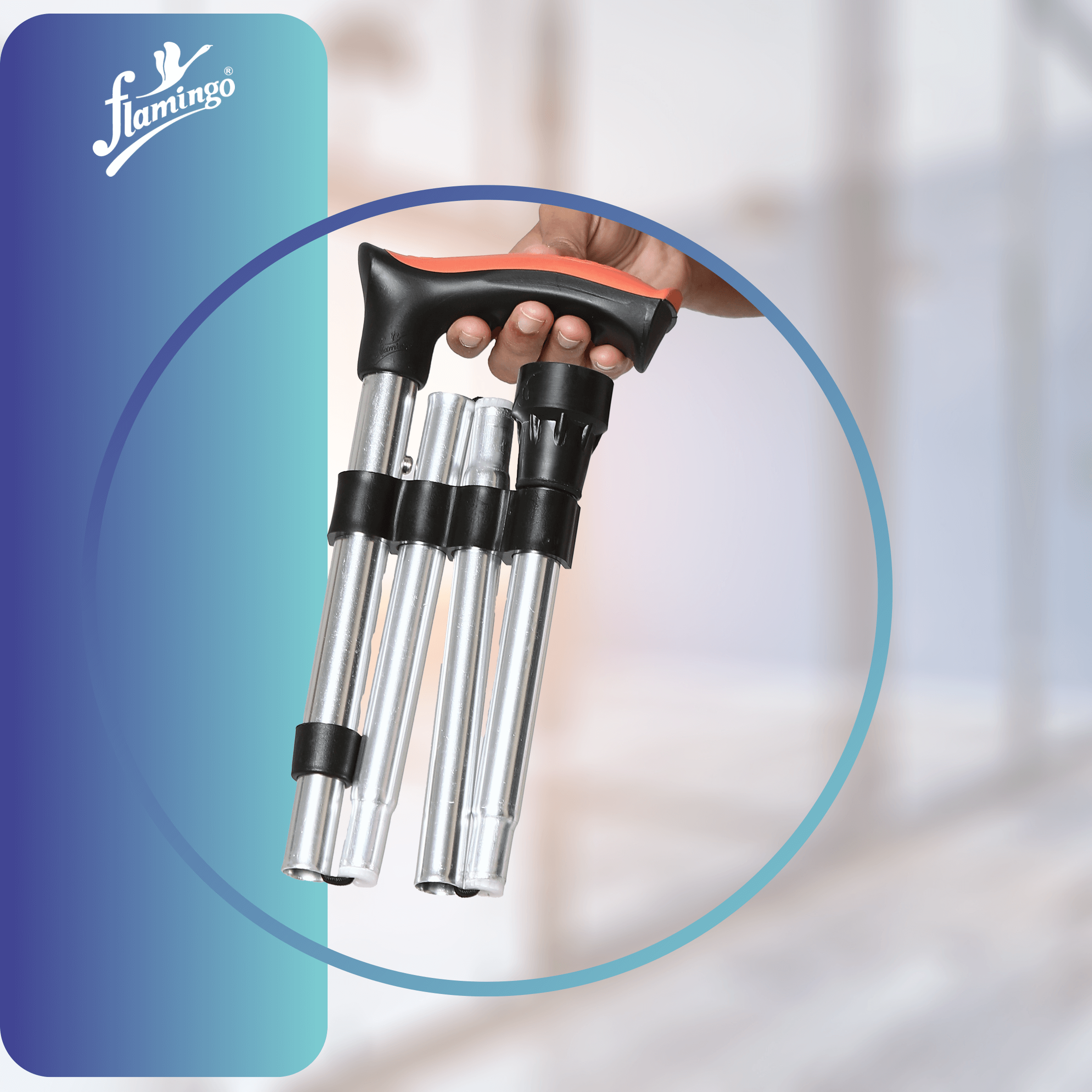 Folding walking stick
Compact walking cane
Portable walking aid
Ergonomic walking stick
Adjustable height walking cane
Walking stick for balance
Rubber bottom pod walking aid