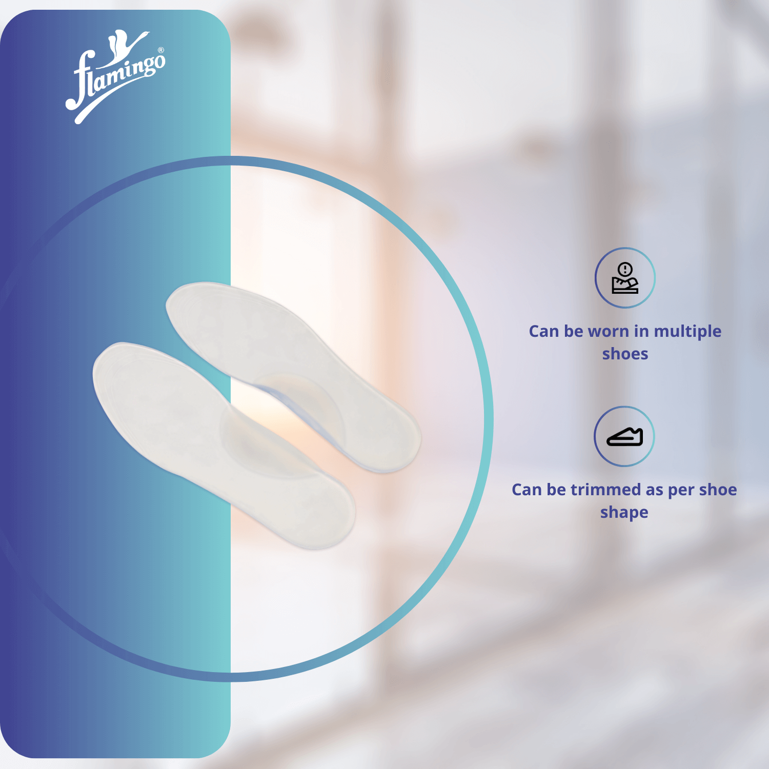 Flamingo Silicone Pediatric Medial Arch Insole, children’s foot support, pediatric arch support, flatfoot insole, silicone foot insole, arch alignment.