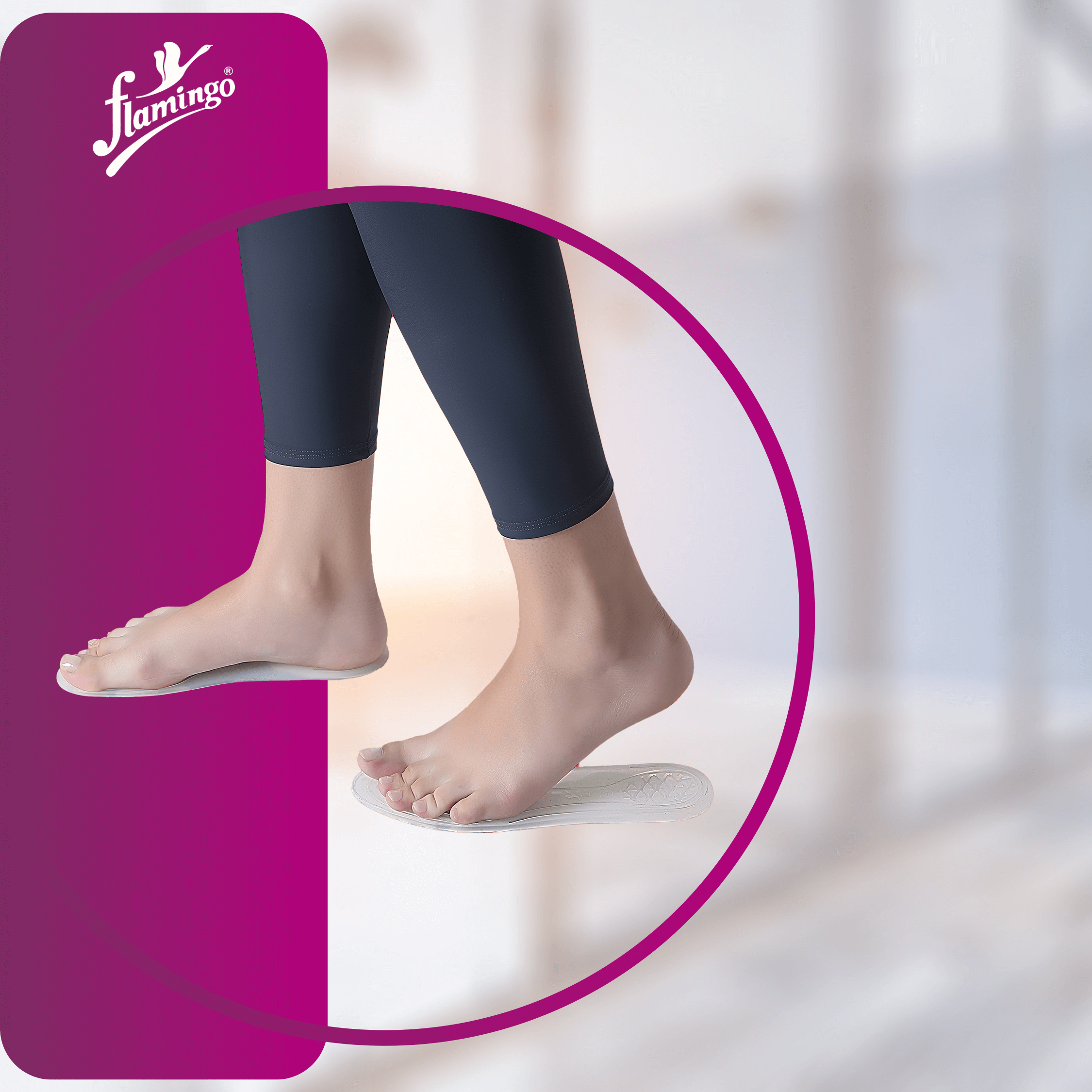 Flamingo Premium Silicone Comfort Insoles, silicone insoles, diabetic foot insoles, foot support insoles, shock-absorbing insoles, comfort insoles, arch support insoles.