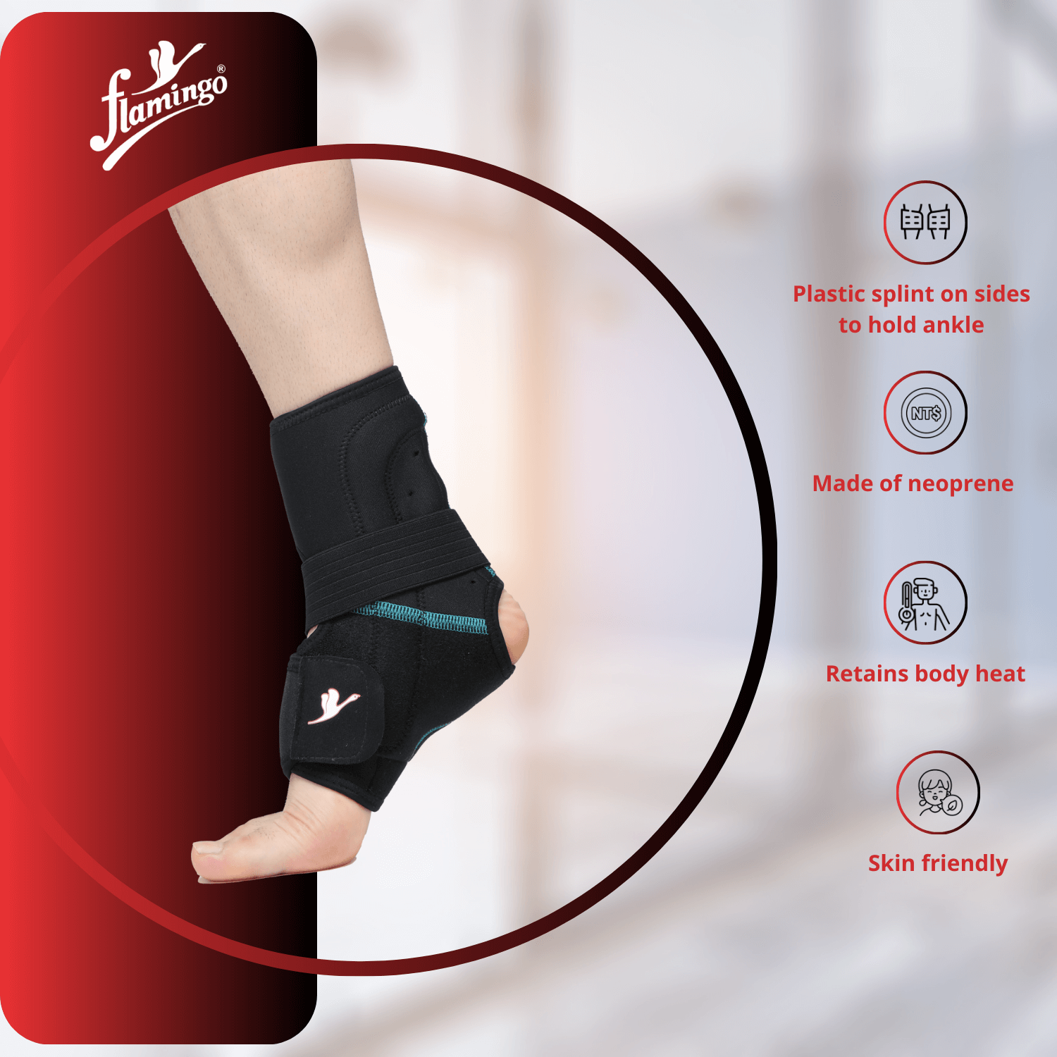 Flamingo Adjustable Ankle Support
Neoprene Ankle Support
Ankle Brace for Sprains
Arthritis Ankle Support
Ankle Injury Recovery
Comfortable Ankle Stabilizer