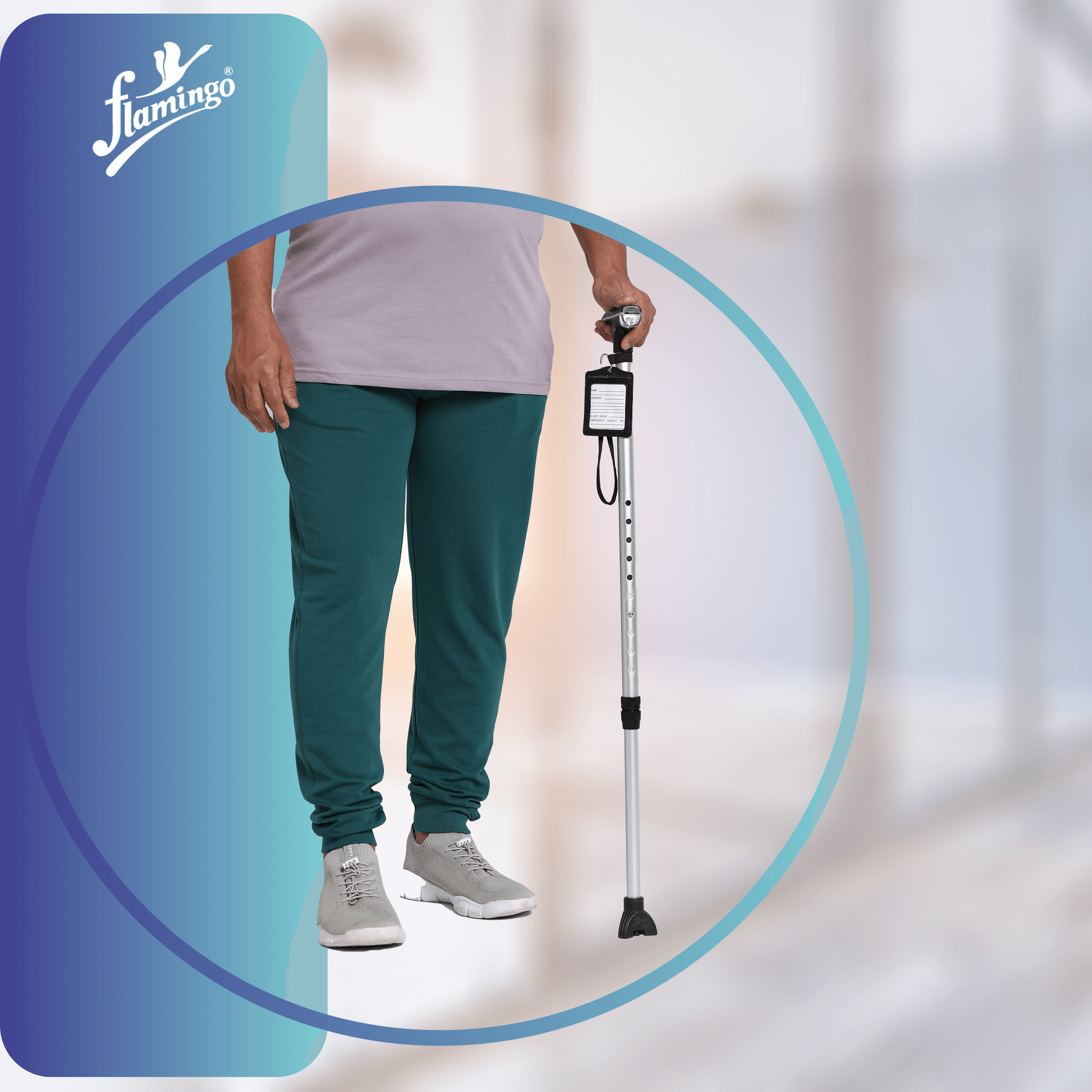 Walking stick with torch
Mobility cane with light
Adjustable walking cane
Walking stick for low light
Torch walking stick
Ergonomic walking aid
Anti-slip walking stick