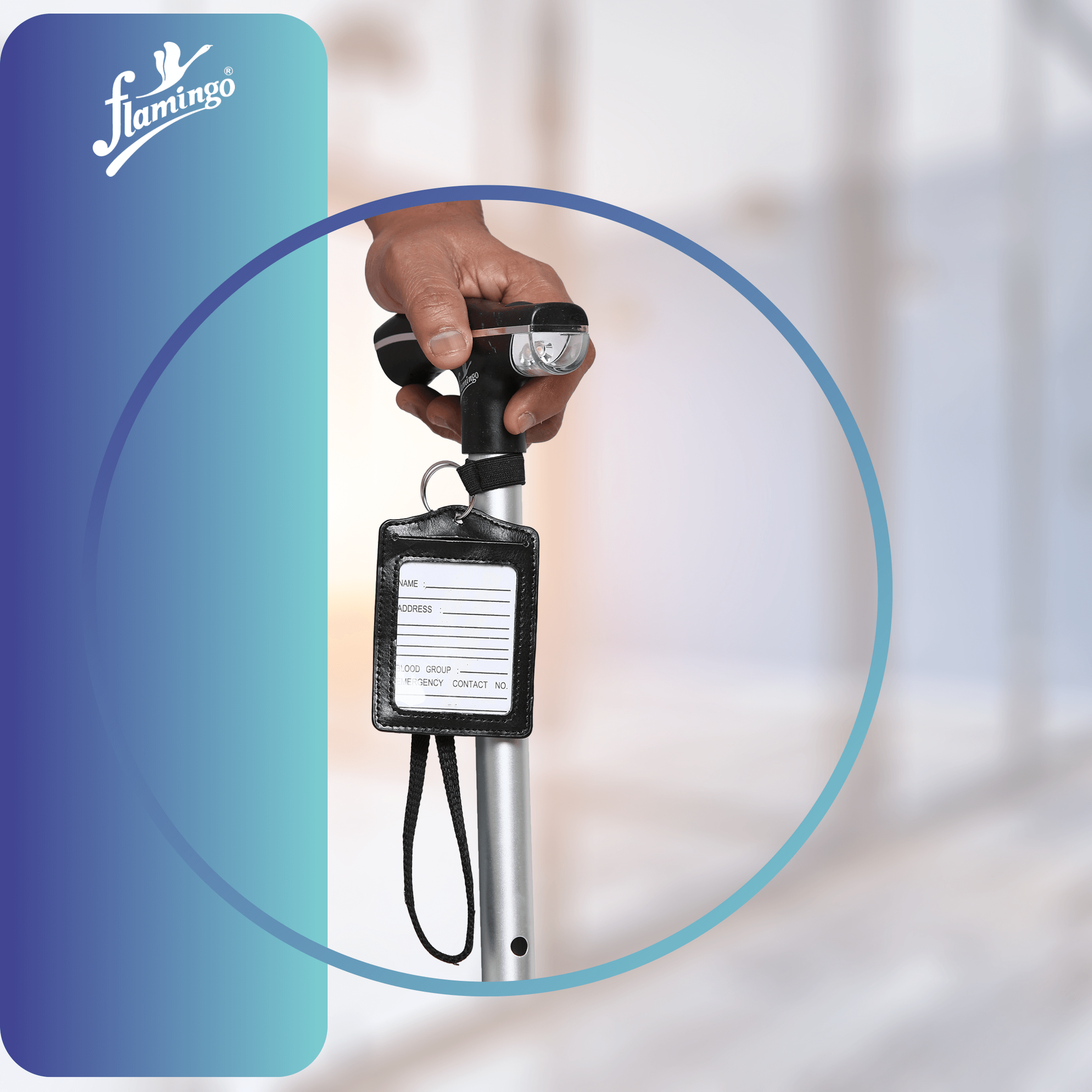 Walking stick with torch
Mobility cane with light
Adjustable walking cane
Walking stick for low light
Torch walking stick
Ergonomic walking aid
Anti-slip walking stick