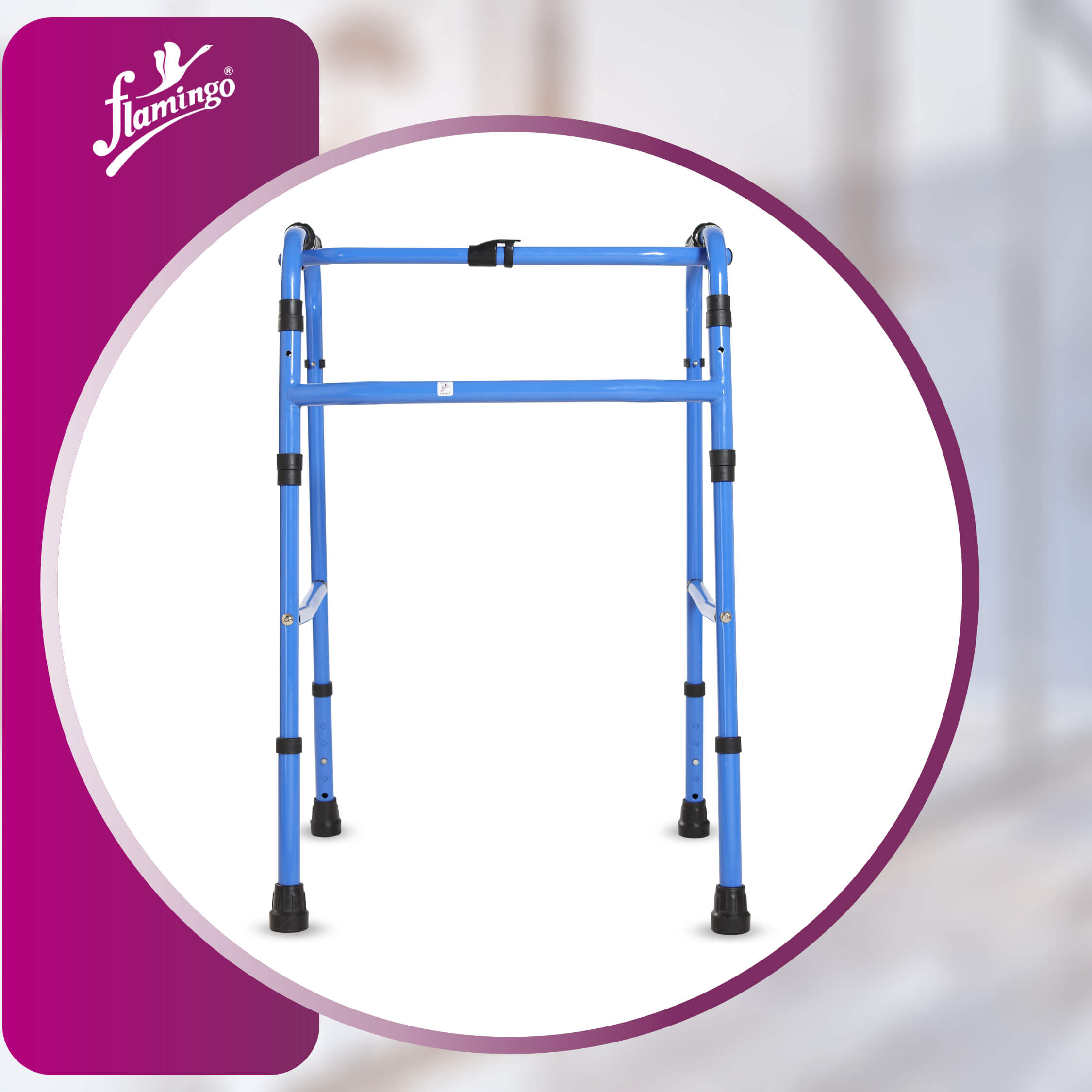 Reciprocal walker
Steel walker for stability
Folding walker for mobility
Comfortable walking aid
Walking aid for balance
Adjustable walker for all users
Walker for mobility