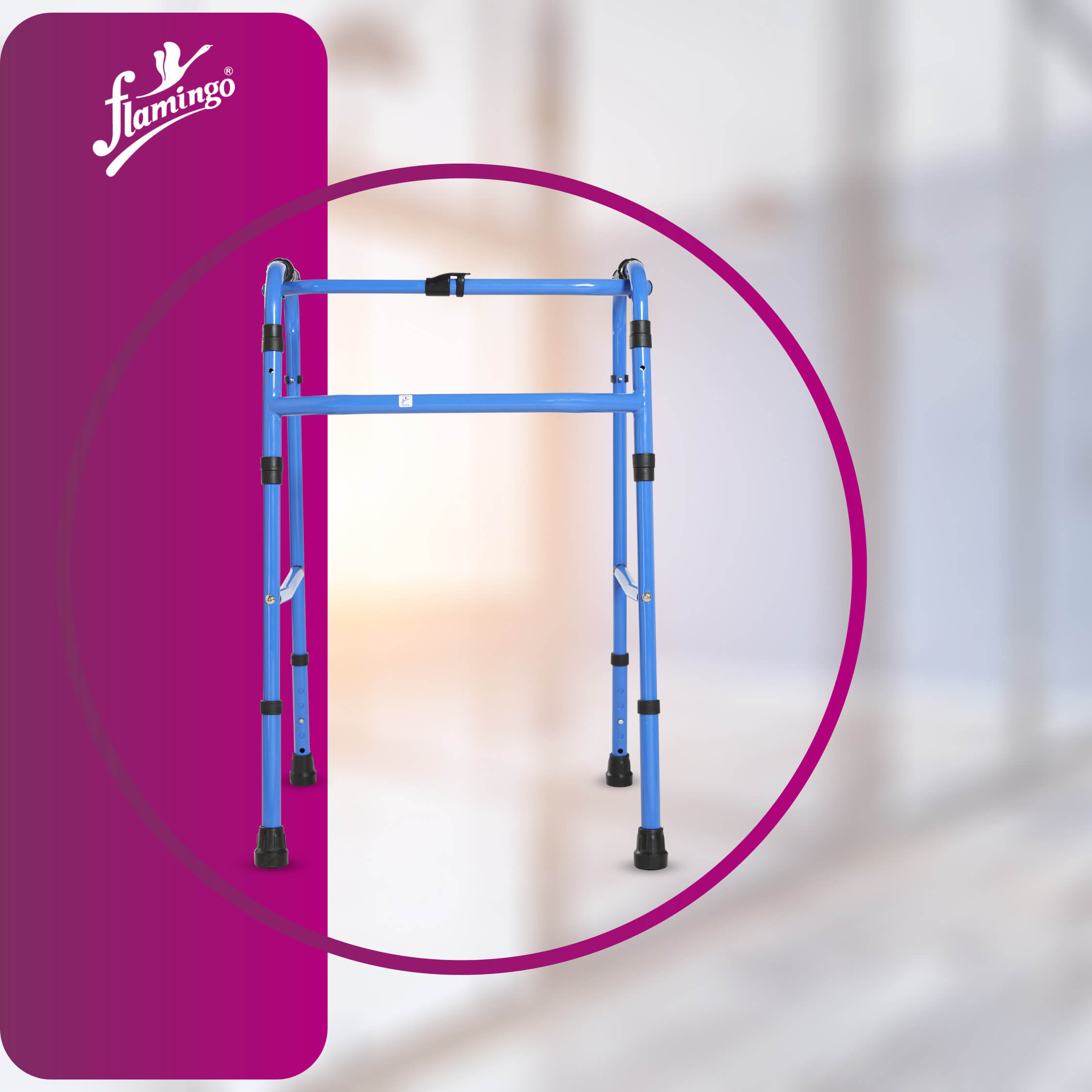 Reciprocal walker
Steel walker for stability
Folding walker for mobility
Comfortable walking aid
Walking aid for balance
Adjustable walker for all users
Walker for mobility