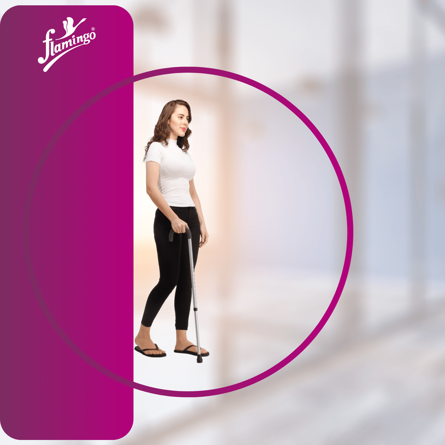 U-shaped walking stick
Adjustable height walking stick
Walking cane with U-shaped handle
Comfortable walking stick
Rubber bottom pod stick
Lightweight aluminum walking cane
Space-saving walking aid