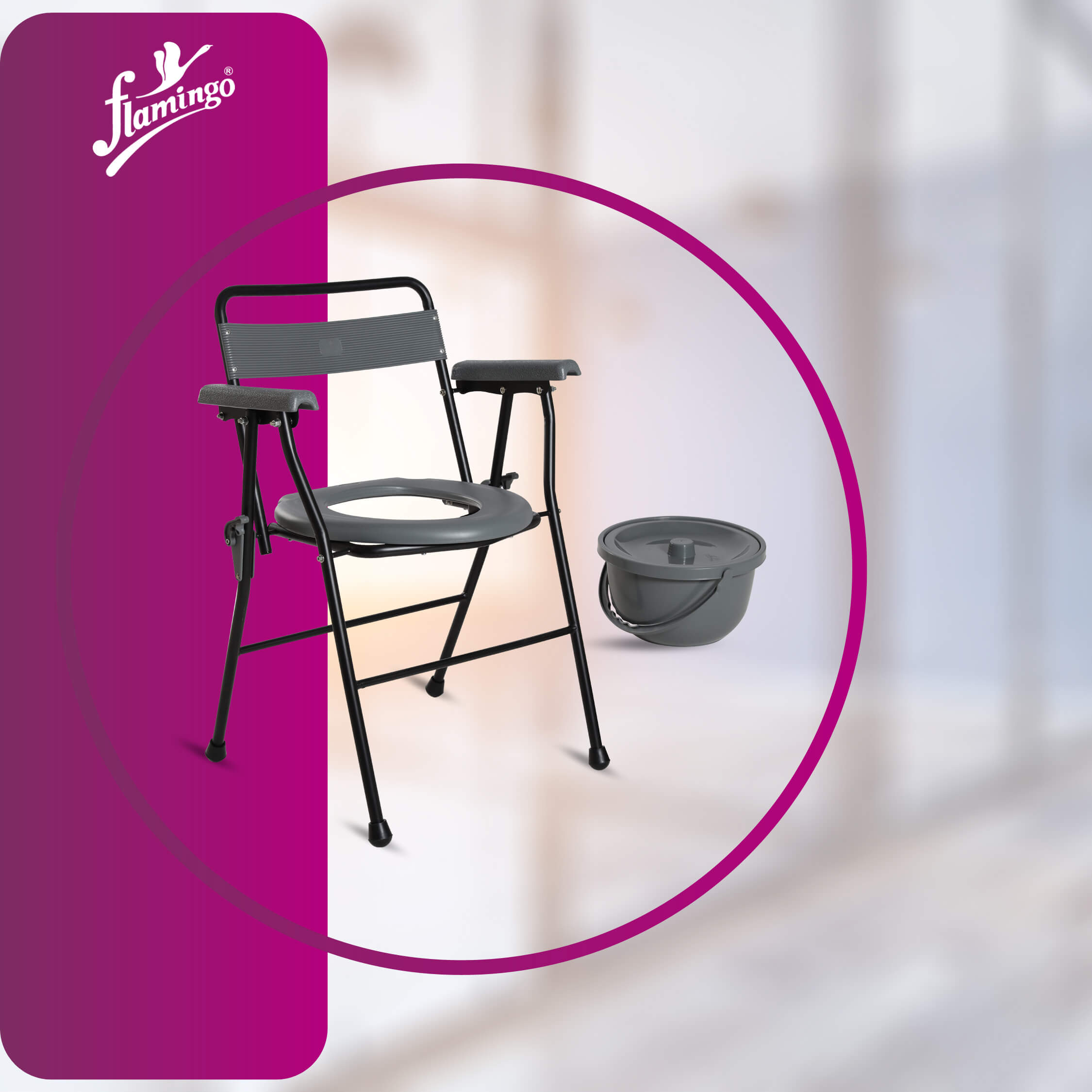 Commode chair without armrest
Foldable commode chair
Removable container commode
Aluminum commode chair
Durable commode chair
Comfortable commode chair
Backrest commode chair
