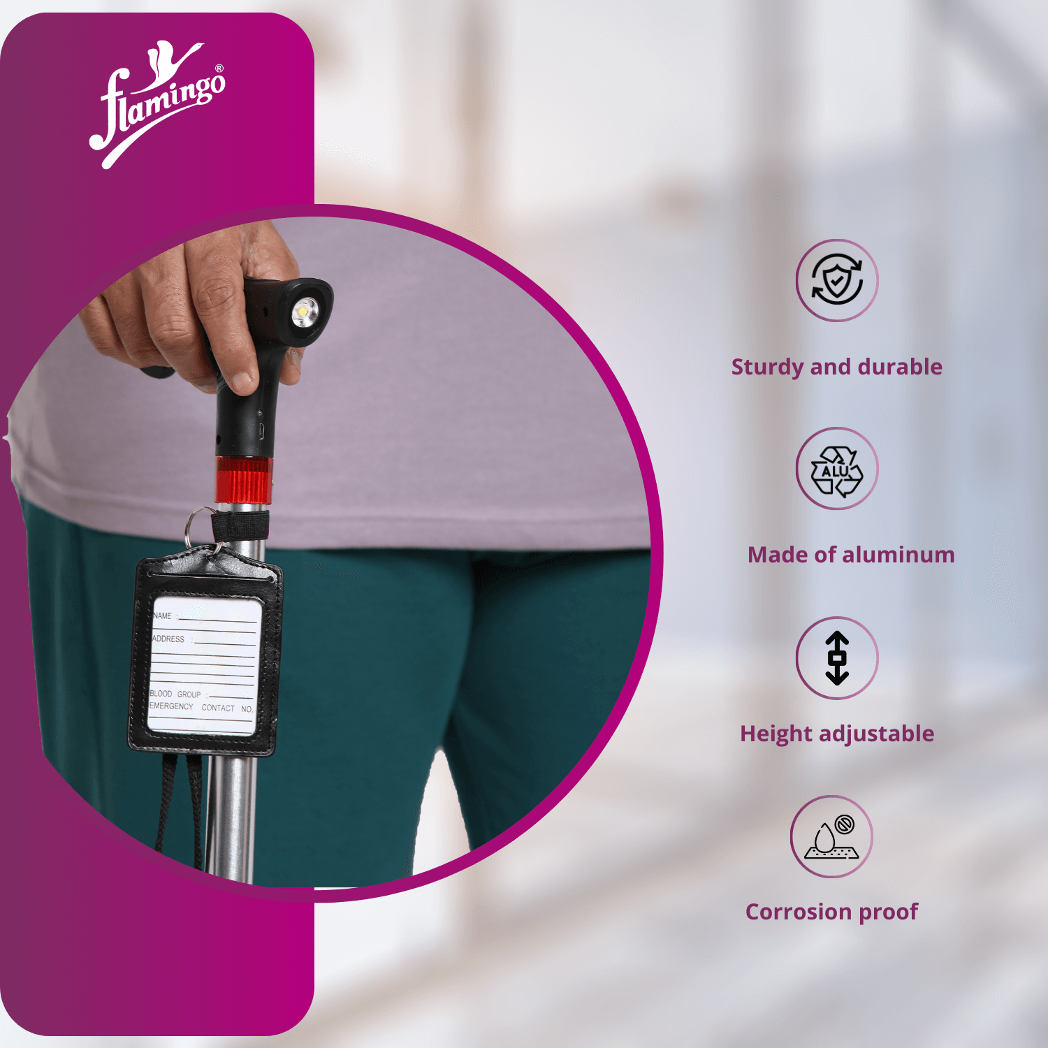 FM radio walking stick
Walking stick with siren
Torch walking stick
Multi-functional walking cane
Walking stick with safety features
Aluminum walking cane
Walking stick with radio and torch