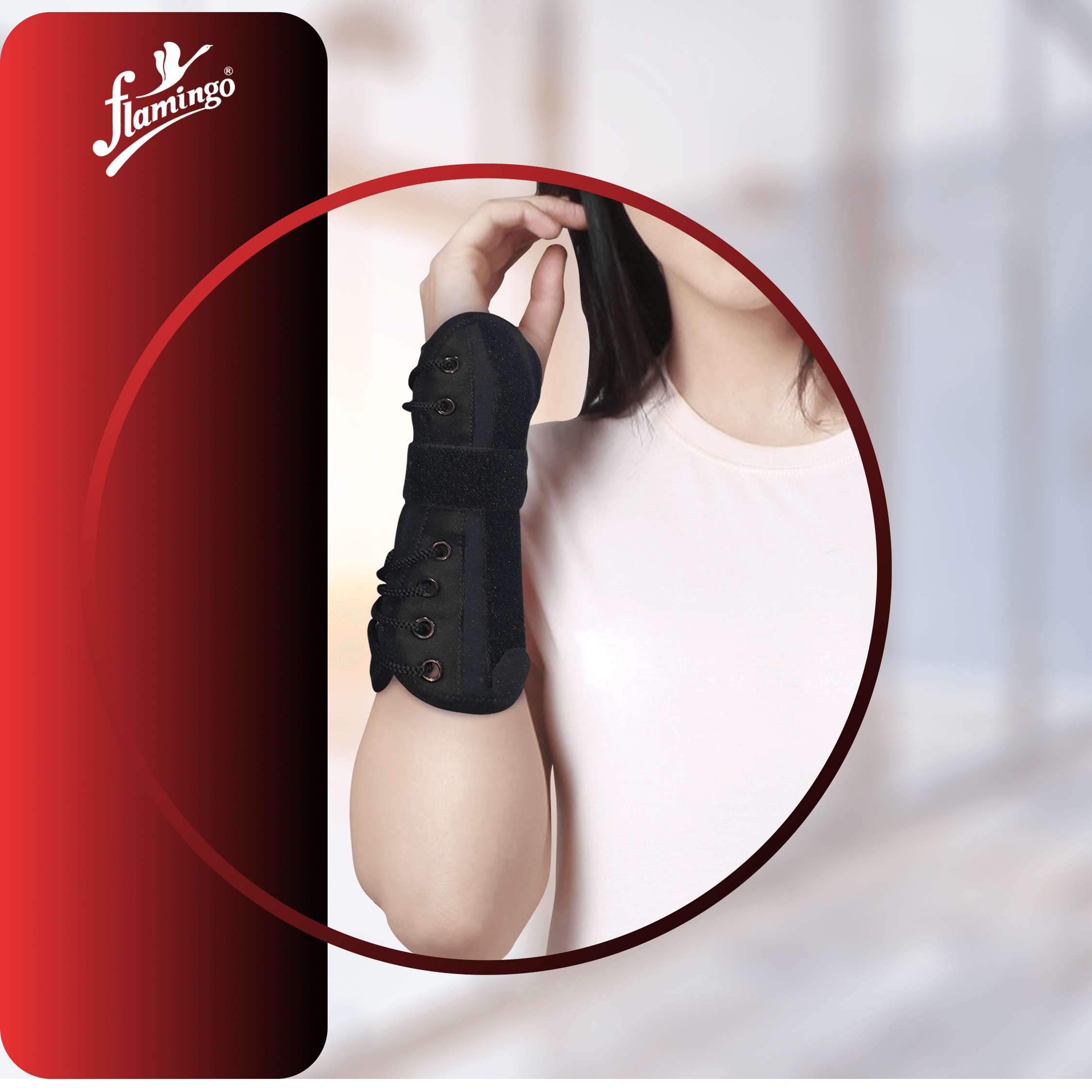 Flamingo Functional Wrist Splint
Wrist Injury Support
Neoprene Wrist Brace
Post-Cast Wrist Support
Adjustable Wrist Splint