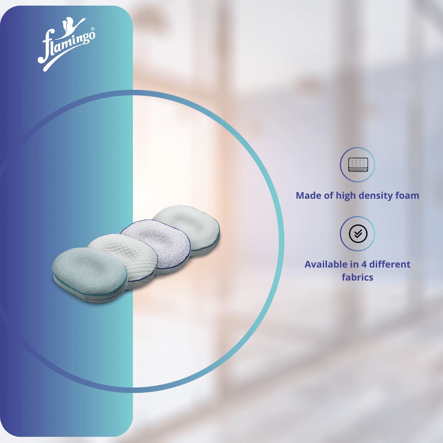 Flamingo Ring Cushion, hemorrhoid cushion, post-surgery cushion, seating comfort cushion, tailbone pain relief cushion, PU foam cushion.