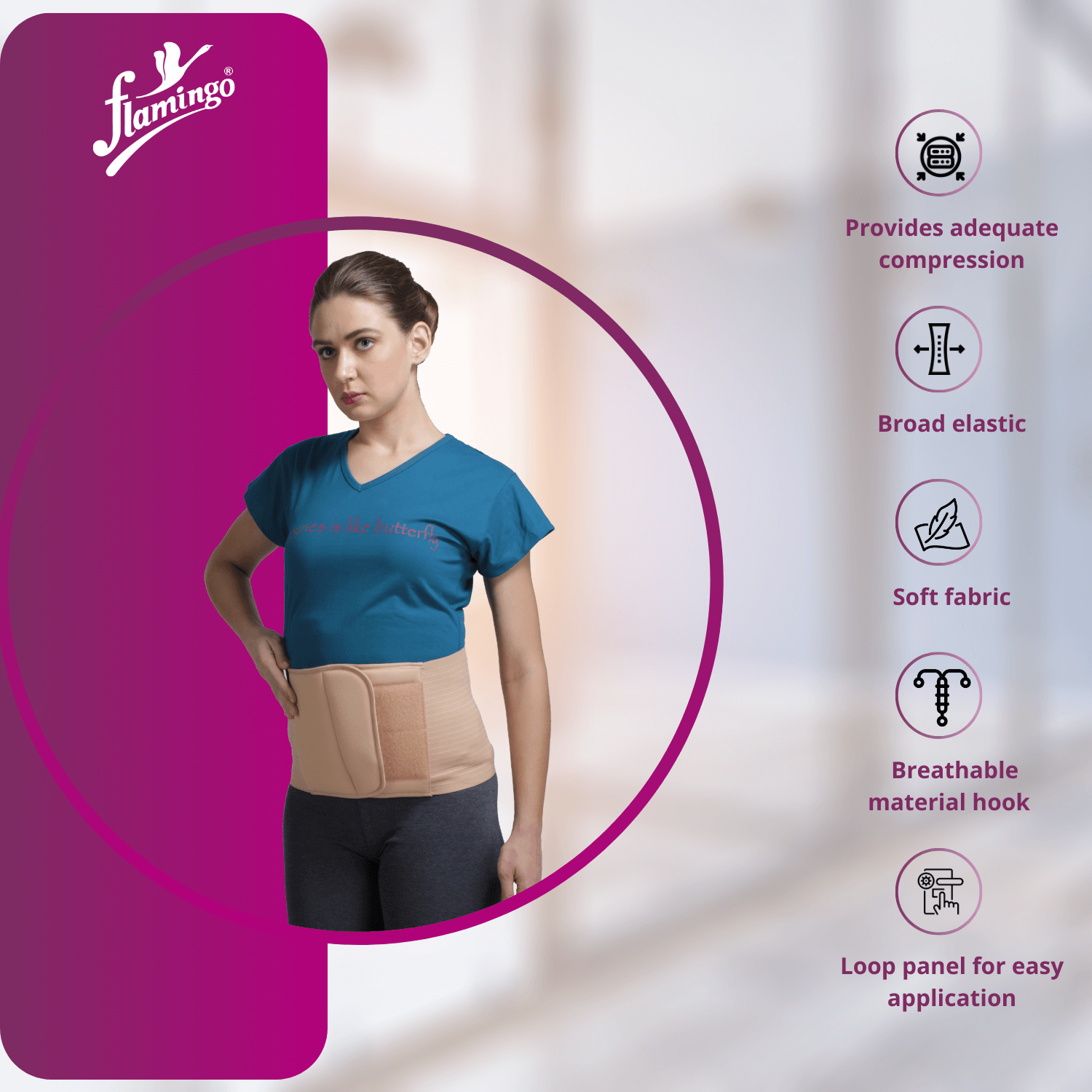 Flamingo Post Pregnancy Belt
Postpartum Abdominal Support
Post Pregnancy Recovery
Abdominal Compression Belt
Soft Foam Abdominal Pad
Post-Pregnancy Support Belt