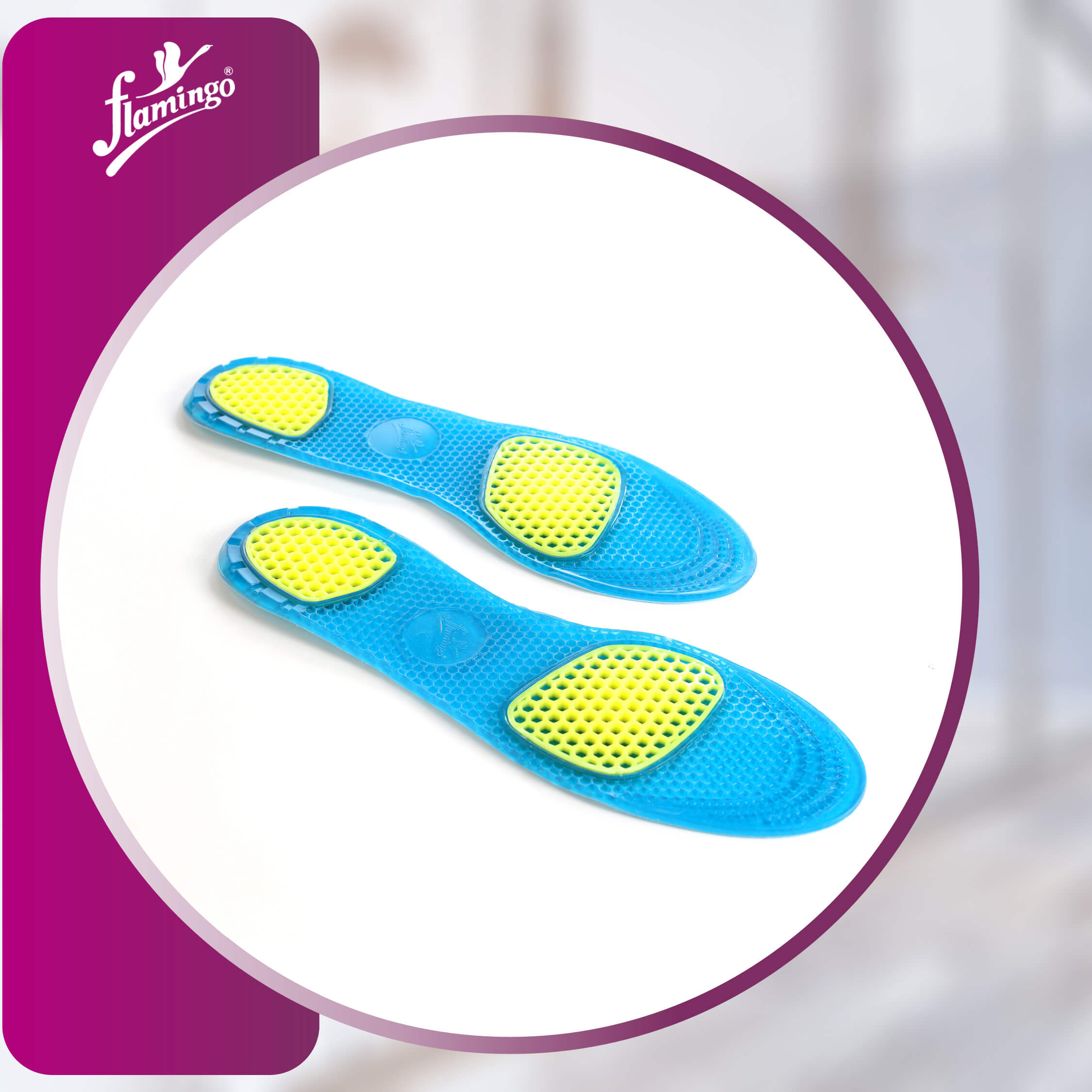 Flamingo Gel Foot Care Insole - Male
Male Foot Insole
Gel Insoles for Foot Pain
Shock Absorbing Foot Insoles
Eco-Friendly Foot Insoles