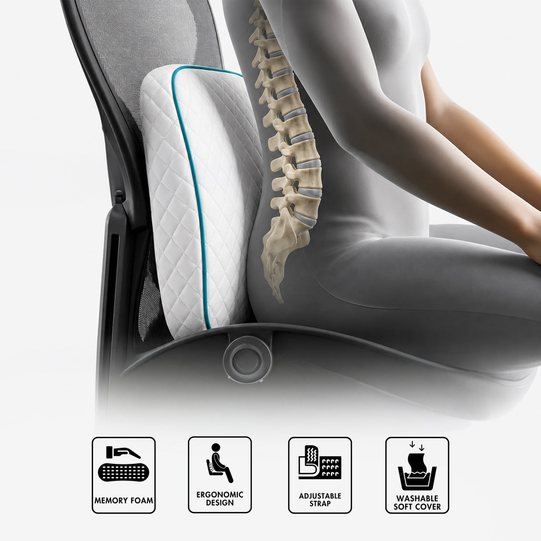 Premium Memory Foam Back Rest (Without Stand)