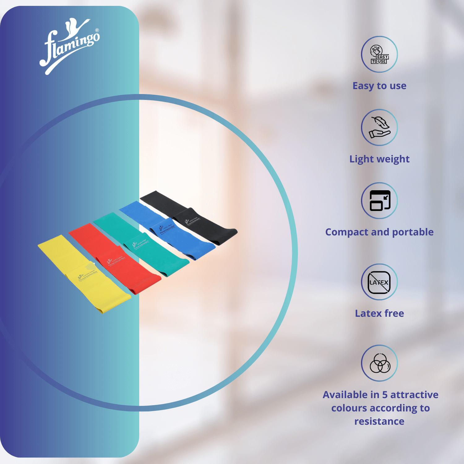 Exercise band, fitness resistance band, muscle strength band, rehabilitation band, latex-free resistance band, stretch band, portable exercise band, fitness band