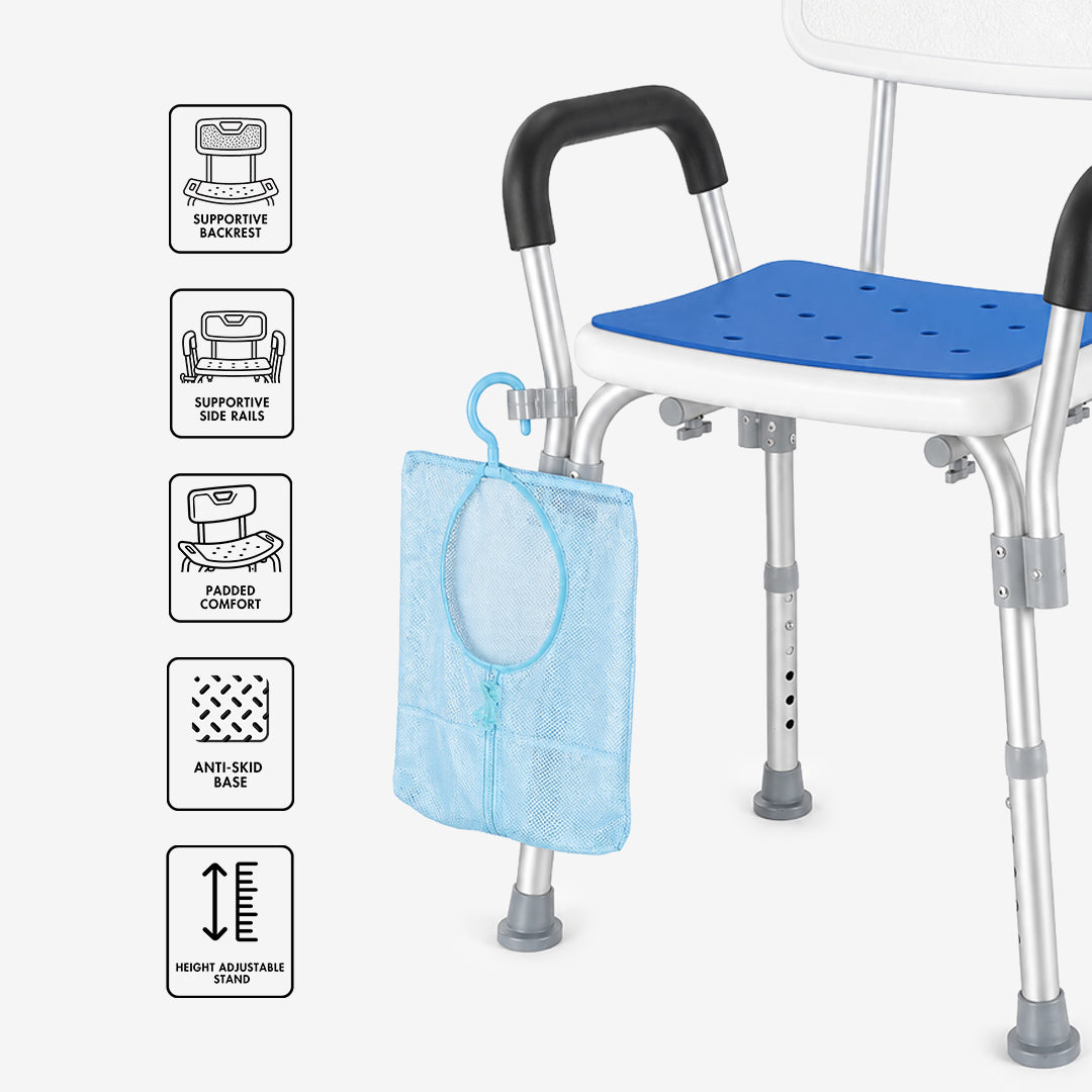 Shower Stool - Chair with Rails