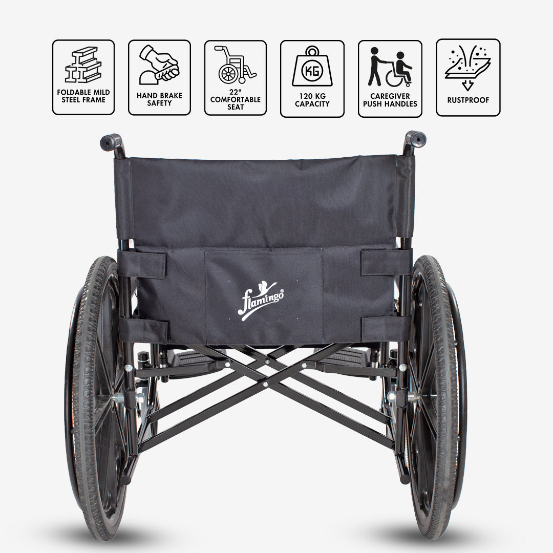 Classic Wheel Chair Basic (Heavy Duty All Steel)