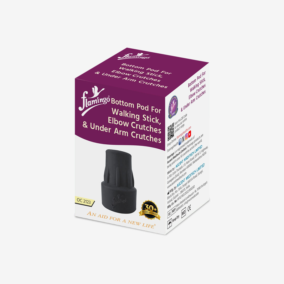 Bottom Pod for Walking stick, Underarm Crutches & Elbow crutches