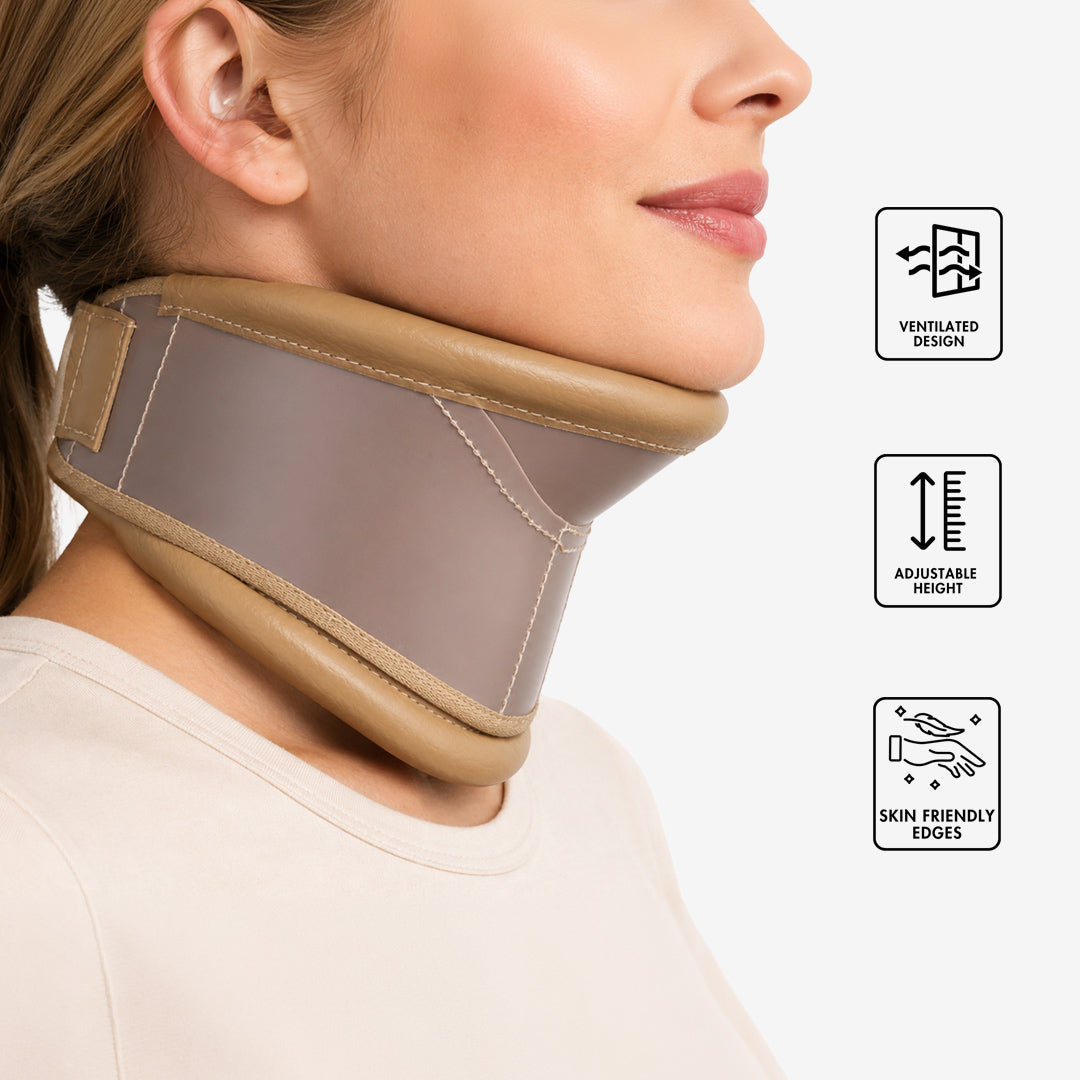 Cervical collar with neck support (Height Adjustable)