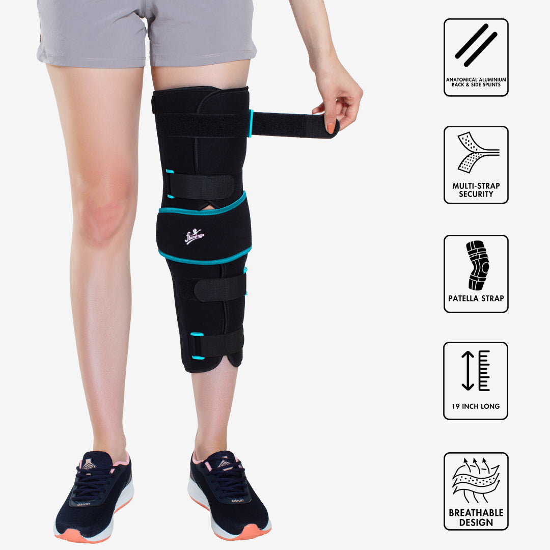 Flamingo Knee Brace Long
Knee Support for Post-Surgery
Tendon Injury Knee Brace
Adjustable Knee Immobilizer
Knee Recovery Brace
