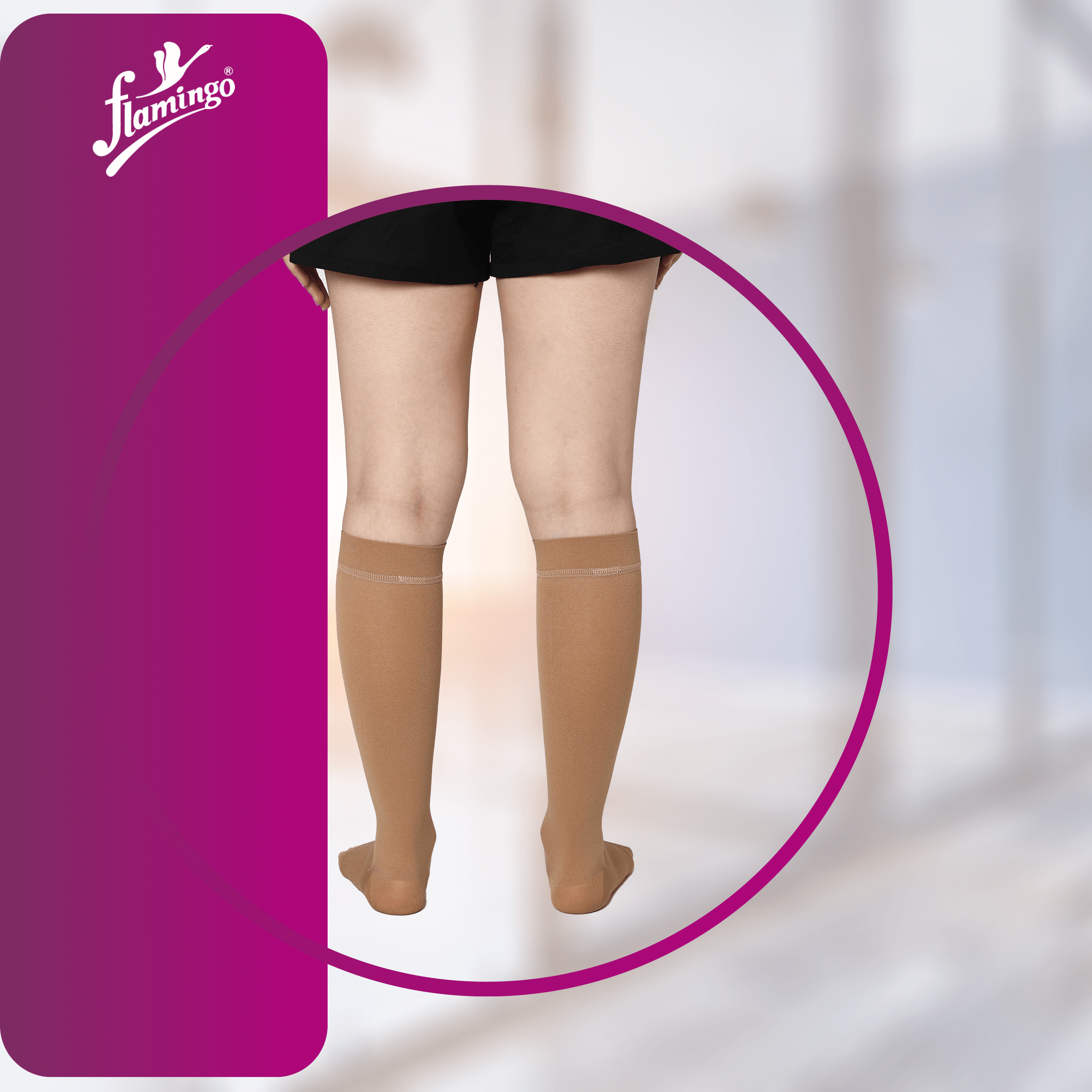Flamingo Medical Compression Stocking Below Knee
DVT Relief Stocking
Venous Insufficiency Compression Sock
Open Toe Compression Stocking
Pregnancy Leg Support
