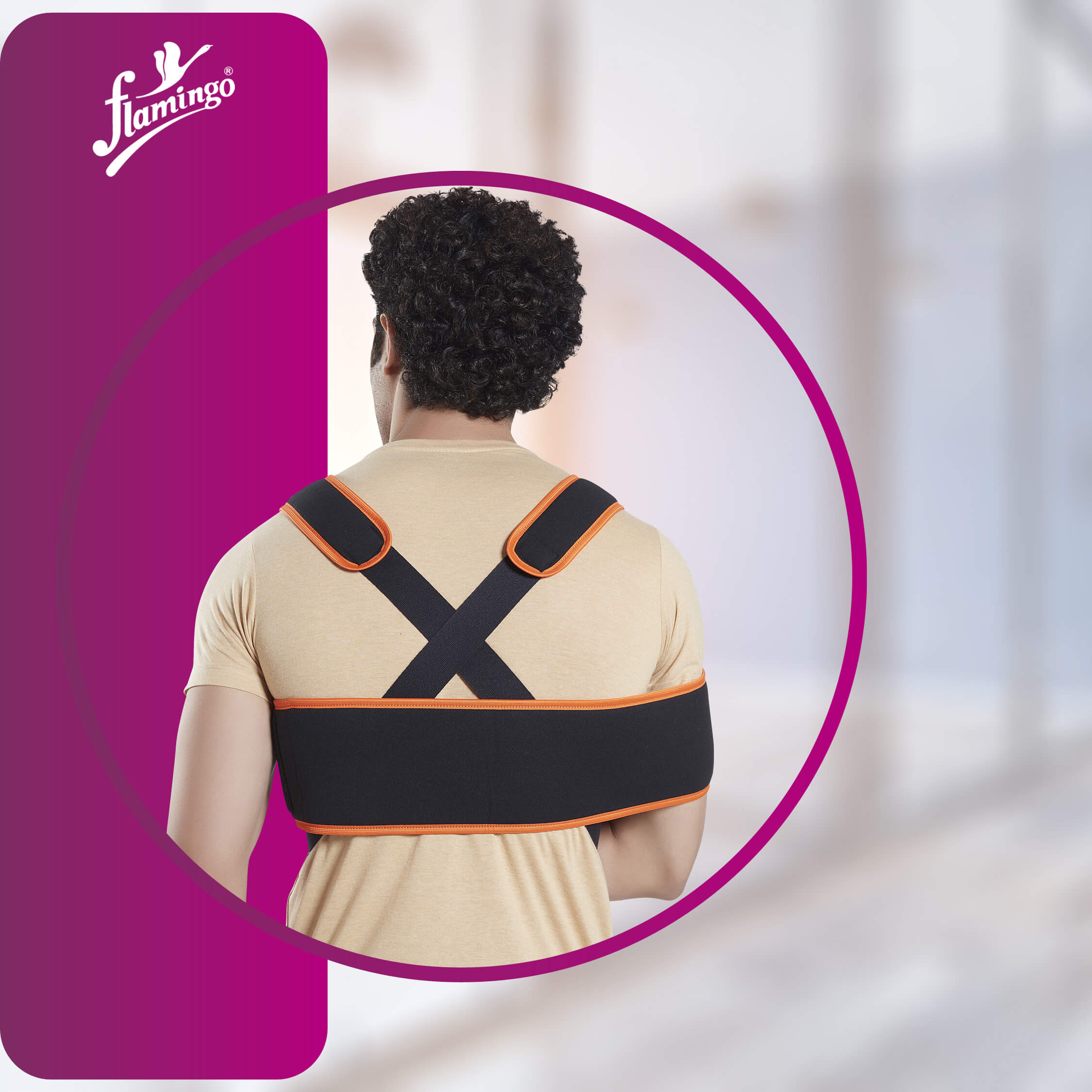 Flamingo Universal Shoulder Immobilizer, shoulder support, post-operative recovery, shoulder dislocation, immobilizer, shoulder brace, adjustable shoulder support.
