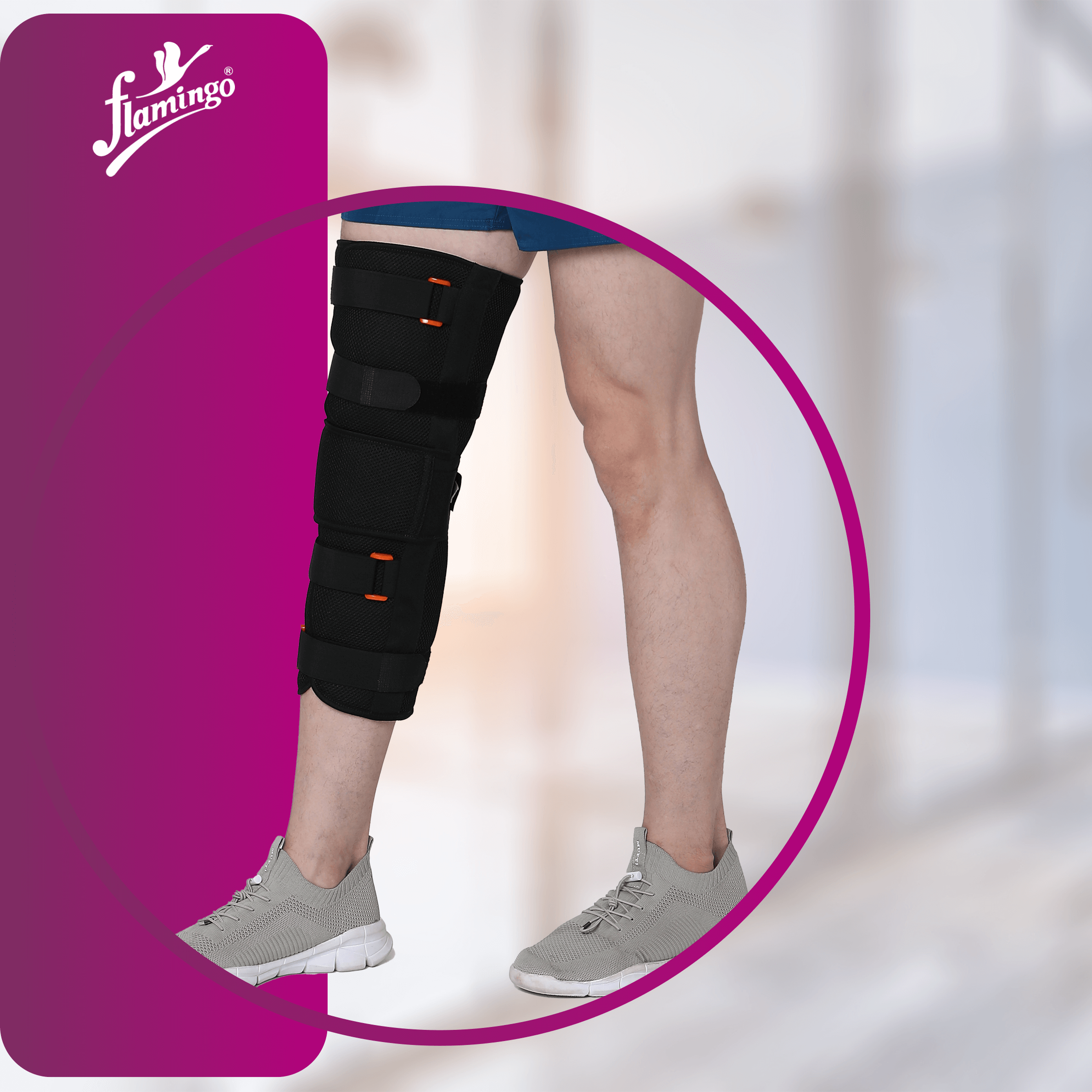 Flamingo Knee Immobilizer
Knee Support for Recovery
Post-Surgery Knee Immobilizer
Adjustable Knee Brace
Knee Fracture Support
