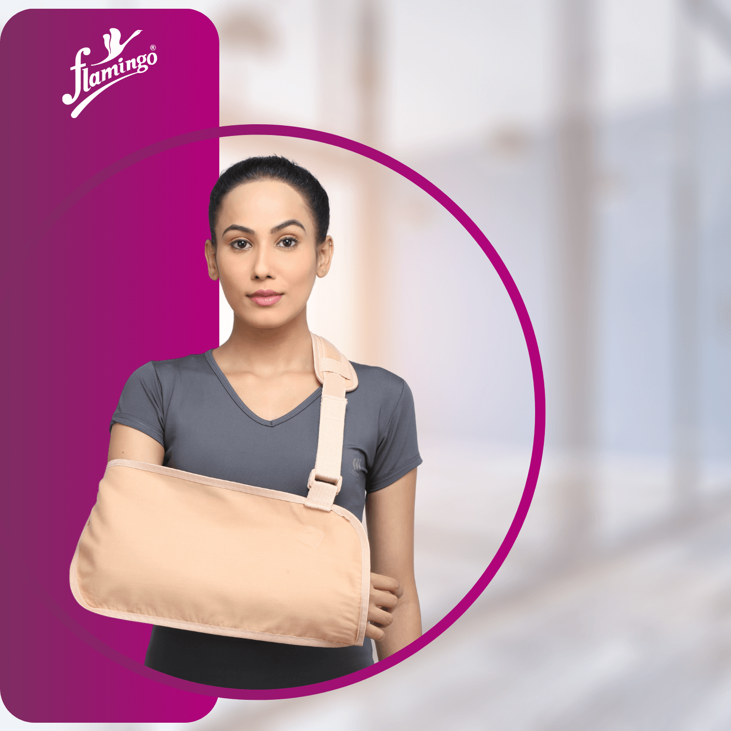 Flamingo Arm Pouch
Arm Support Pouch
Post-Casting Arm Support
Elbow Dislocation Pouch
Adjustable Arm Sling
Thumb Loop for Arm Stability
